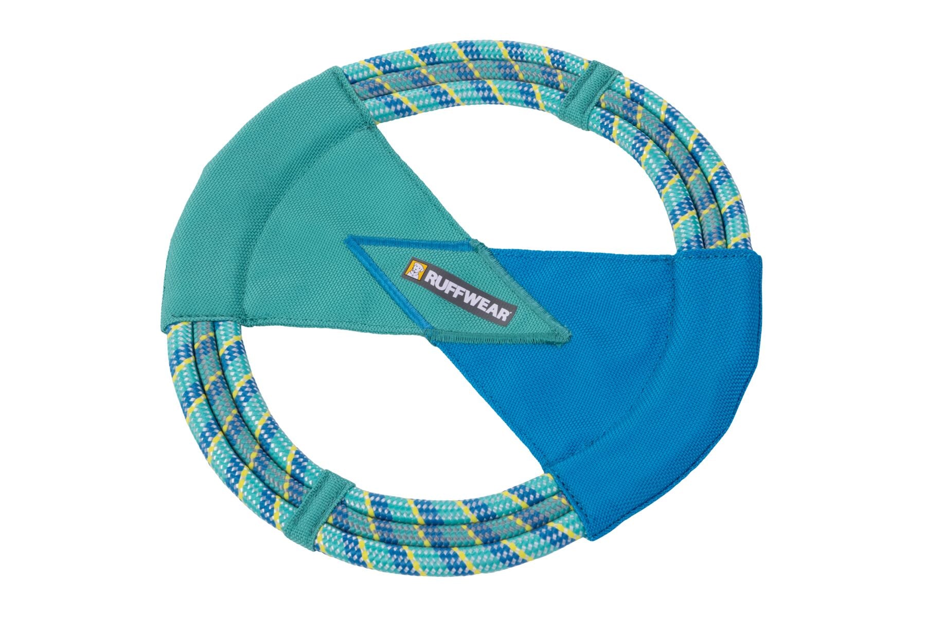 Ruffwear® Pacific Ring Dog Toy - Aurora Teal Green Aqua Disc for Fetch & Water Play | Durable Chew Toy for Medium & Large Dogs | Outdoor Beach, Pool & Backyard Fun