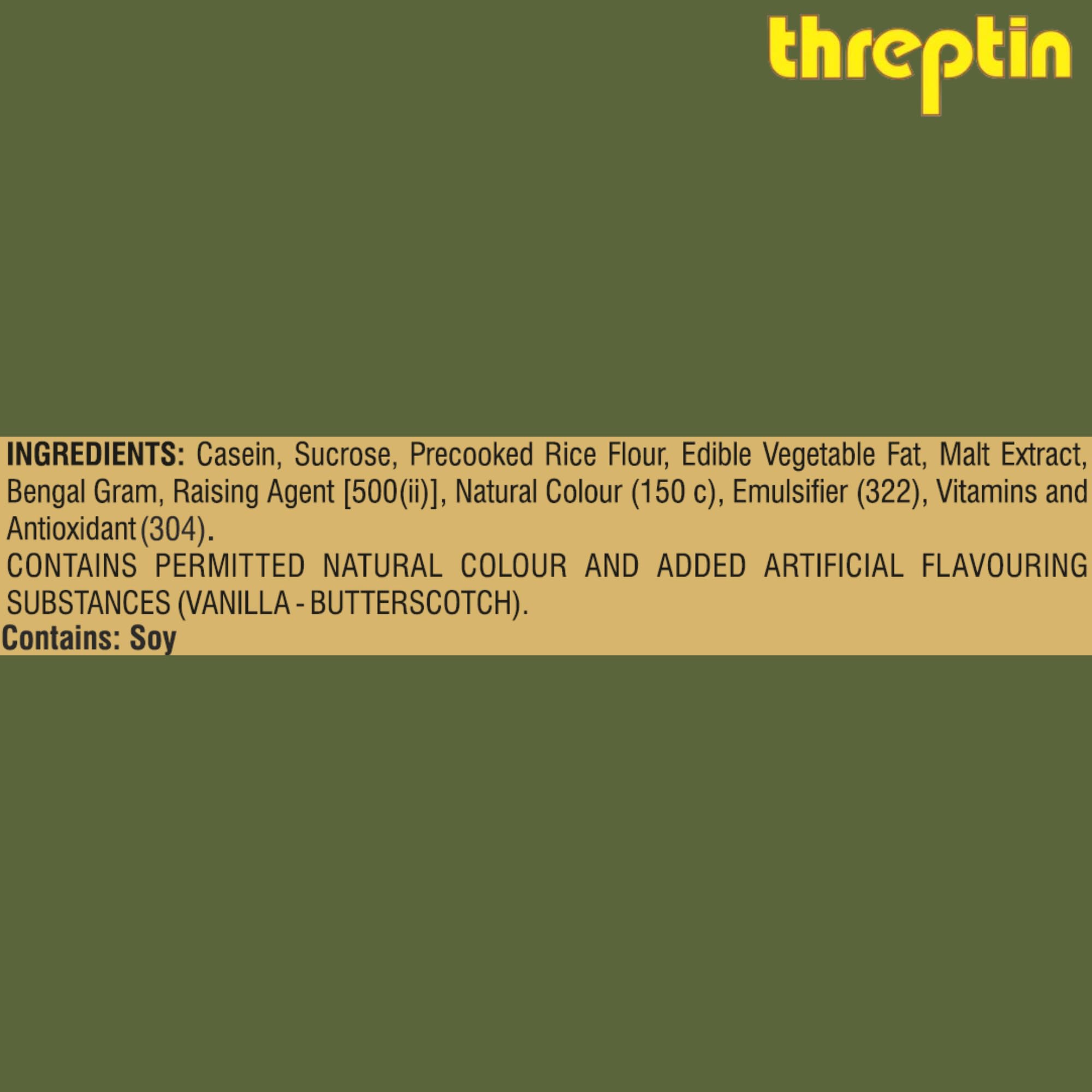 Threptin Protein Diskettes - High Protein Healthy Snacks for Men & Women (275g) | Casein Protein Enriched with Essential Vitamins, Minerals & Antioxidants | Vanilla Flavor | 100% Vegetarian | Perfect for Gym, Work & On-the-Go Nutrition