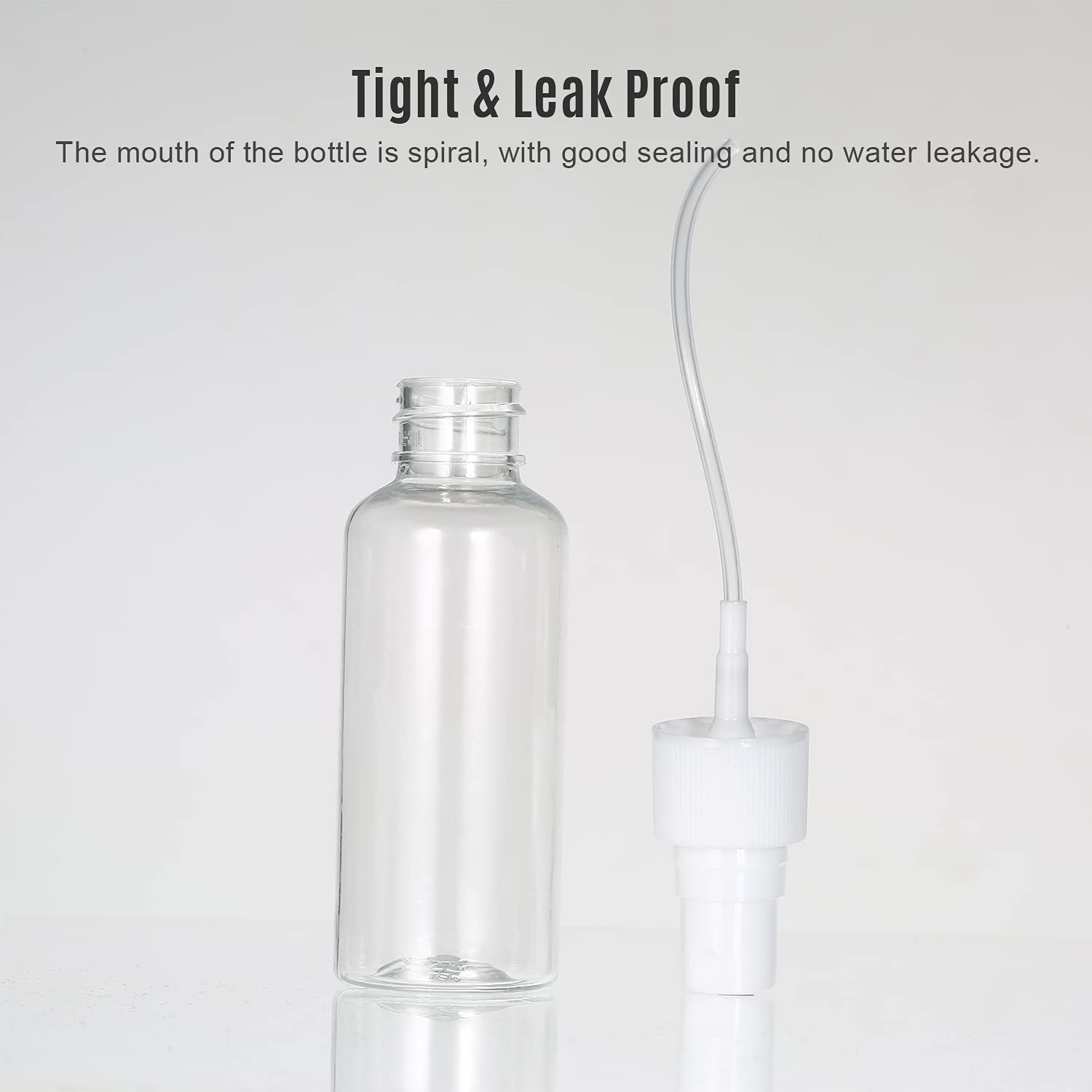 10ml Clear PET Fine Mist Spray Bottle - Refillable Travel Size Container for Perfume, Cosmetics, Makeup & Water | Perfect for On-The-Go, Gym, Travel & Home Use