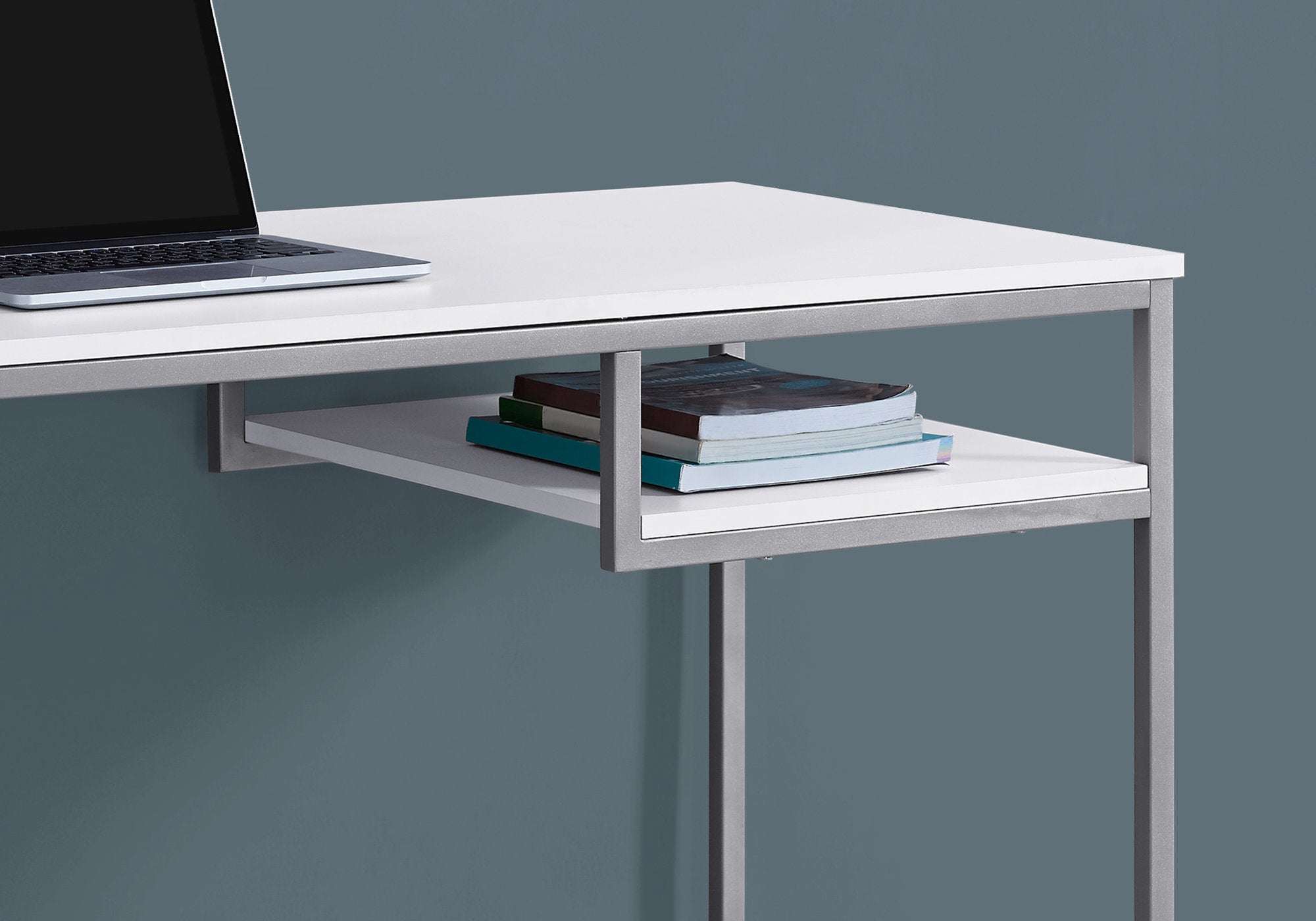 48L White & Silver Metal Office Storage Cabinet - Perfect for Organizing Files, Supplies & Documents in Home or Office Workspace