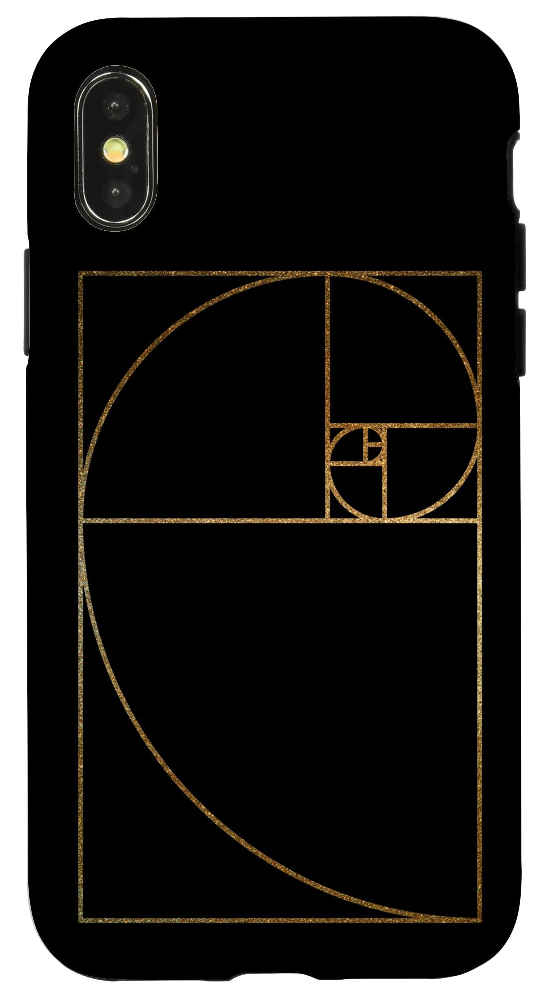 iPhone X/XS Fibonacci Case - Golden Ratio Spiral Design Phone Cover for Protection & Style | Perfect for Daily Use, Travel & Gifting