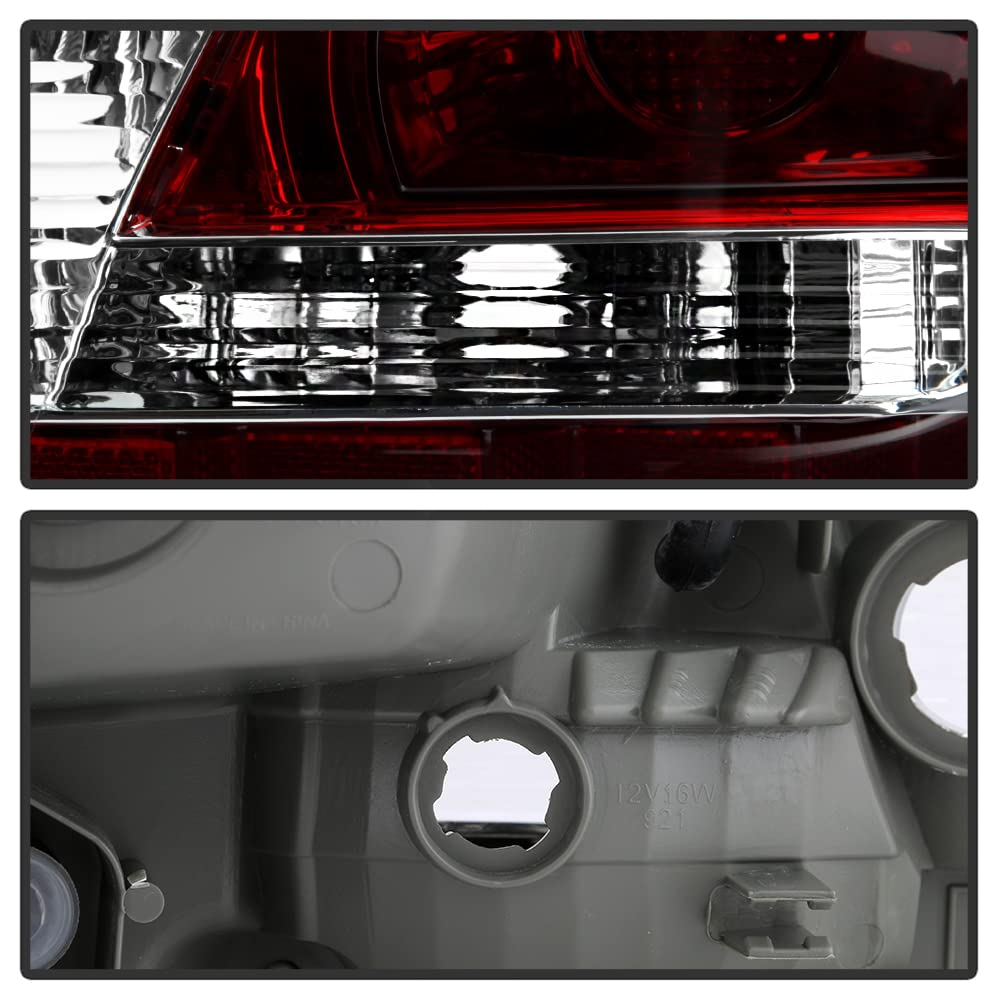 ACANII - OEM Style Red Tail Lights Brake Lamps Pair for 2013-2015 Nissan Altima 4-Door Sedan - Left & Right Replacement - Perfect for Night Driving & Enhanced Safety