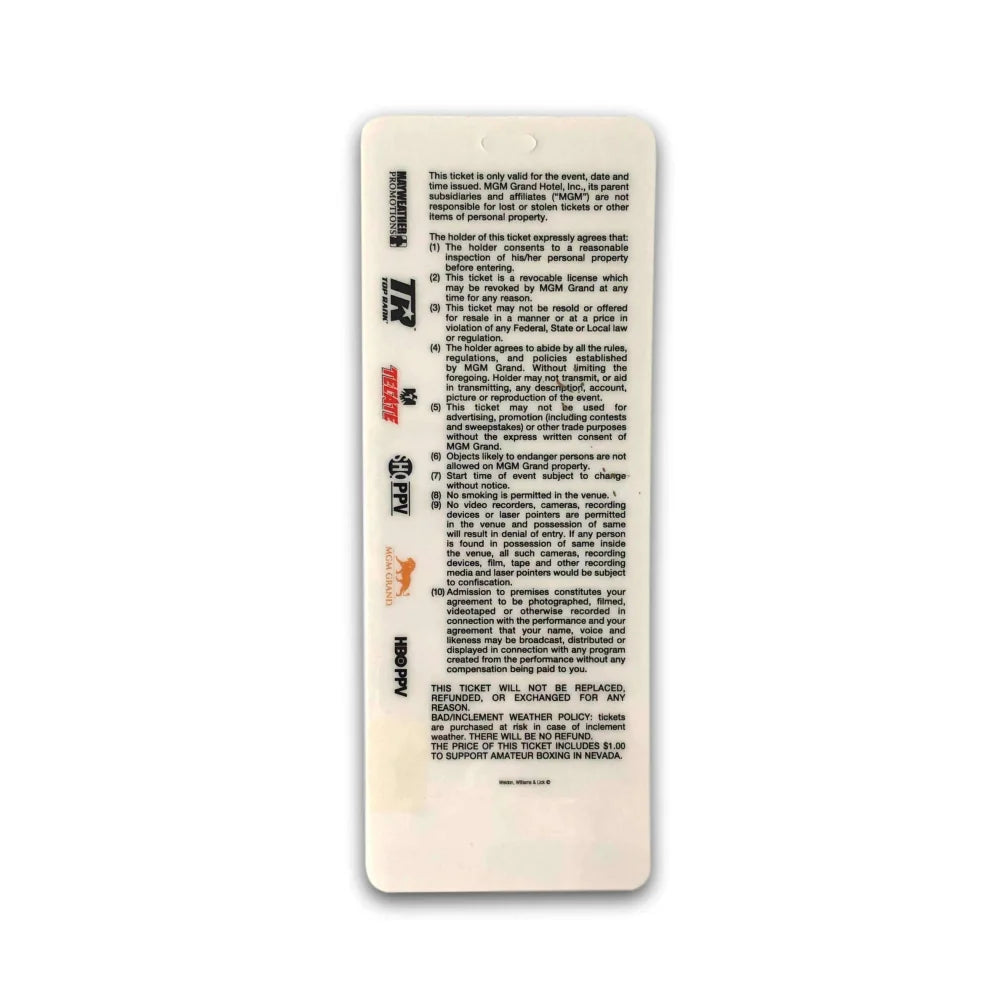 Floyd Mayweather vs. Manny Pacquiao May 2, 2015 Authentic Boxing Fight Ticket - Rare Collectible Memorabilia - Perfect for Sports Fans and Boxing Collectors - Great for Framing and Display in Man Cave or Sports Room