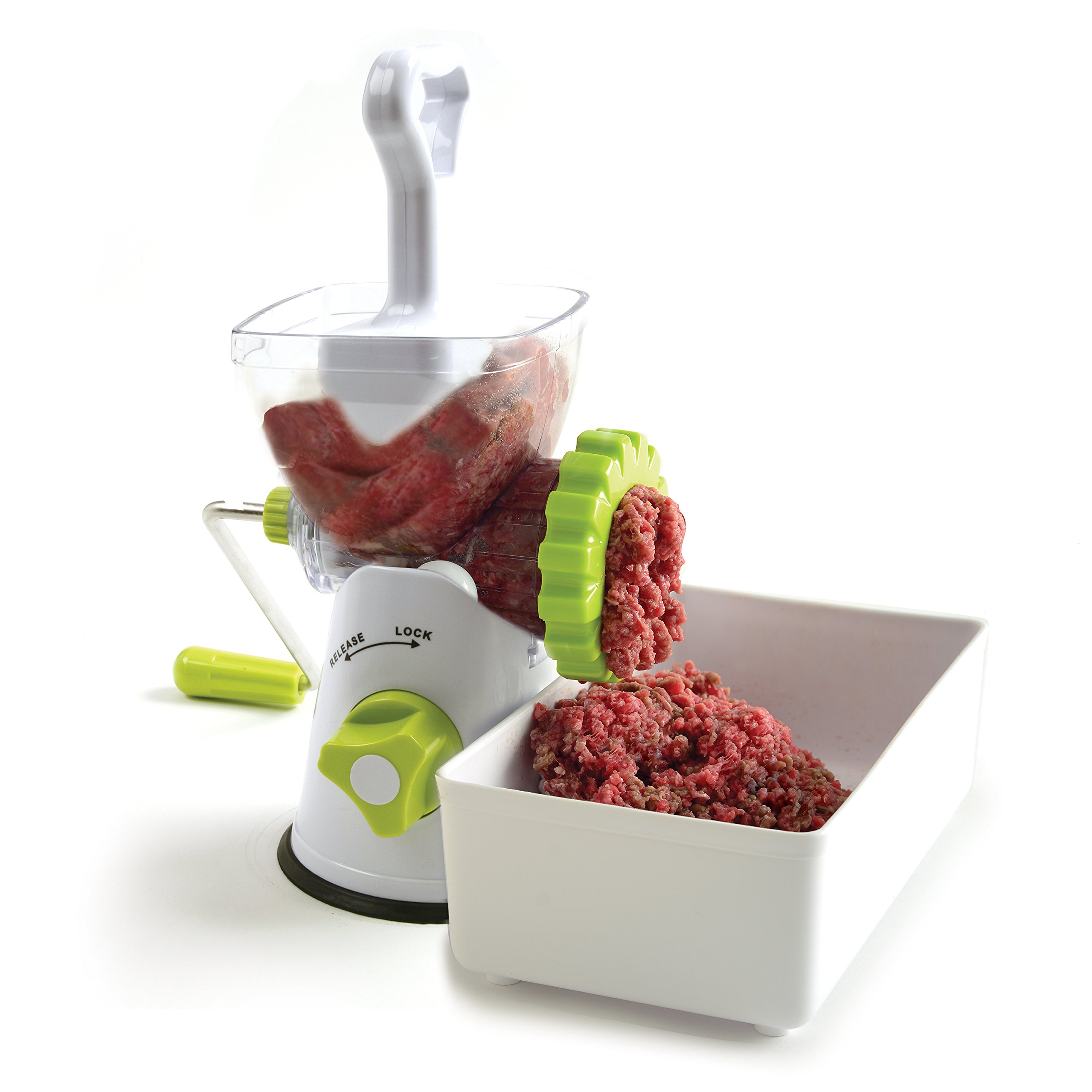 Norpro Meat Grinder & Pasta Maker - Heavy Duty Stainless Steel Food Processor for Home Kitchen, Perfect for Grinding Beef, Sausage & Making Fresh Pasta - Ideal for Home Chefs & Cooking Enthusiasts
