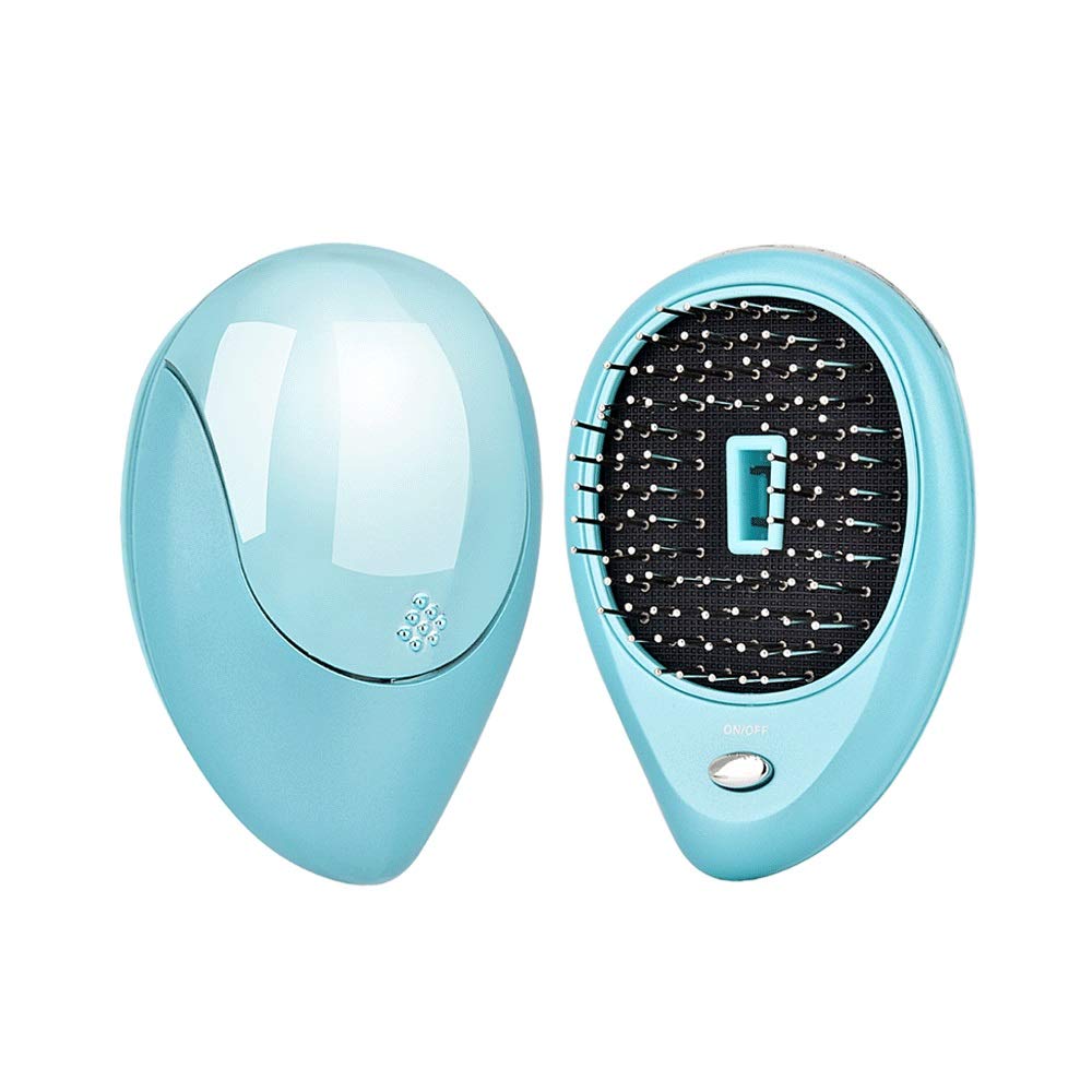 TJLSS Portable Electric Ionic Hairbrush - Scalp Massager with Vibration for Hair Growth & Detangling | Perfect for Home, Travel & Salon Use