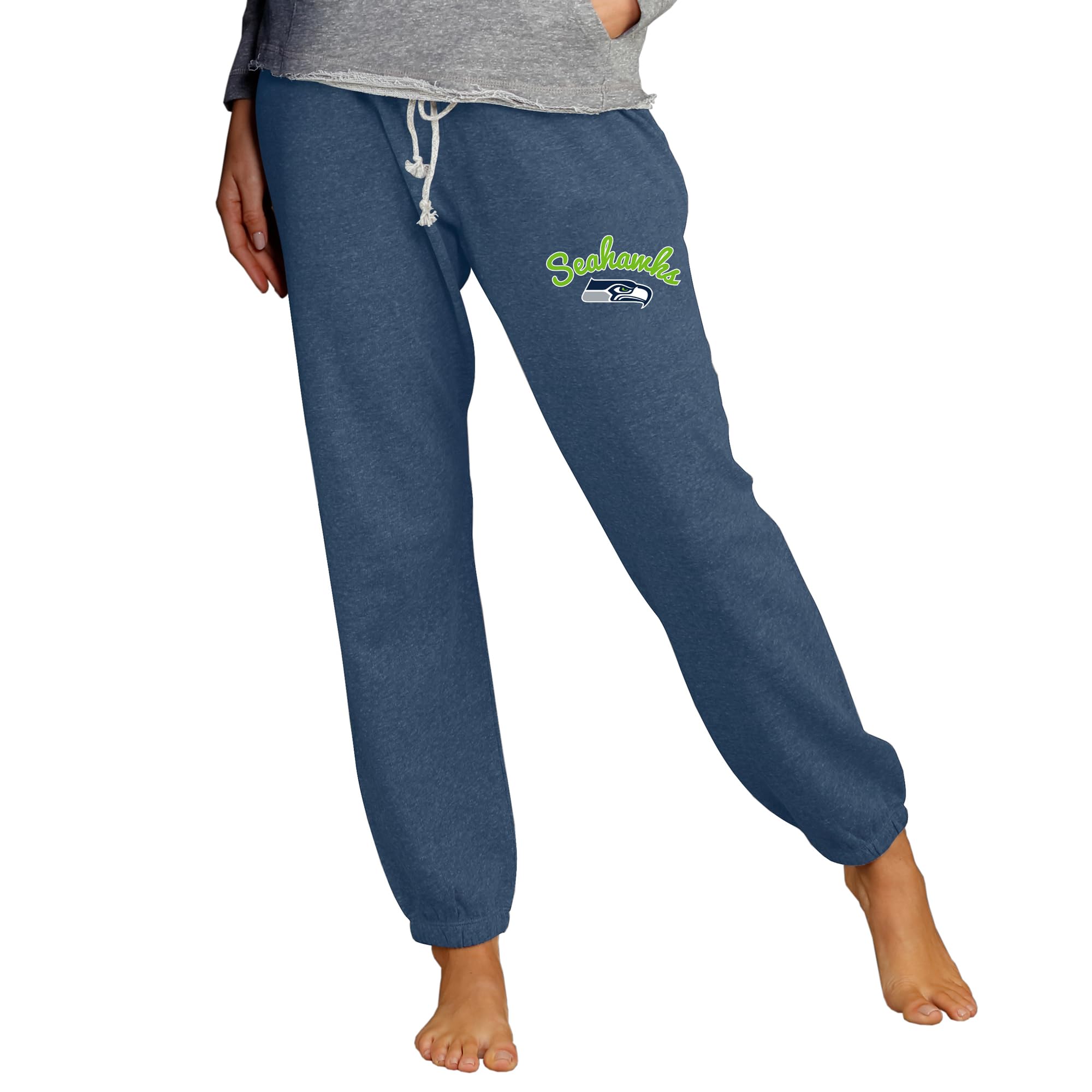 Women's NFL College Team Logo Knit Jogger Pants - Comfortable Athletic Sweatpants for Sports Fans, Game Day Outfits & Casual Wear