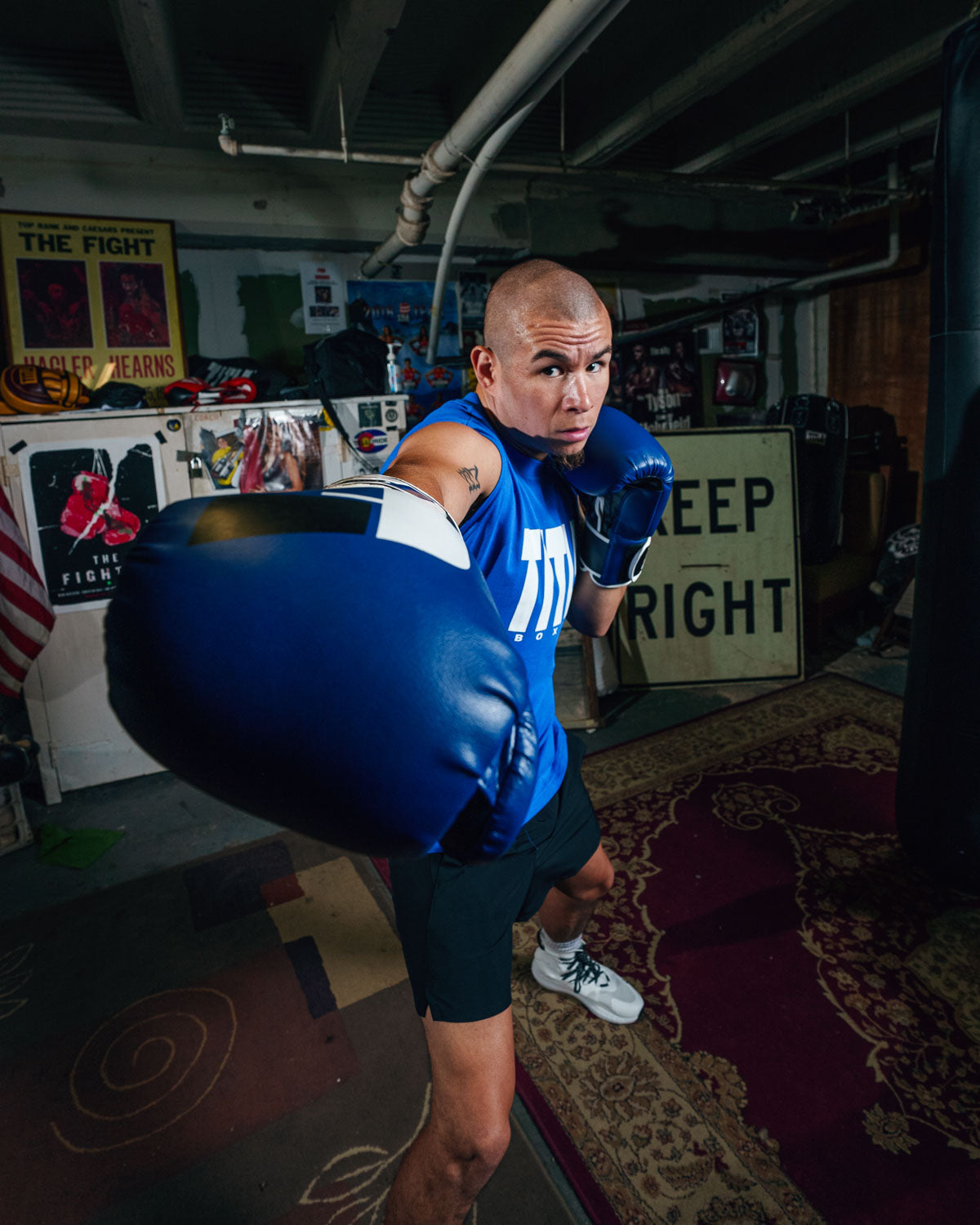 Premium Boxing Gloves with Bold Logo - Training, Sparring & Heavy Bag Workouts for Men & Women
