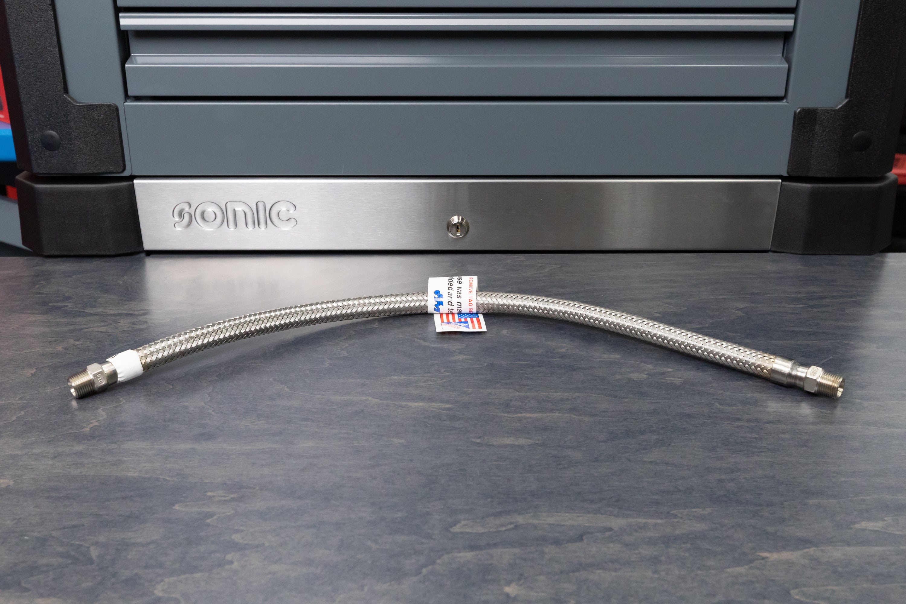 Premium T316 Stainless Steel 3/8 Inch Air Hose - High Pressure, Corrosion Resistant for Industrial, Automotive & Pneumatic Tools - Perfect for Workshops, Garages & Construction Sites
