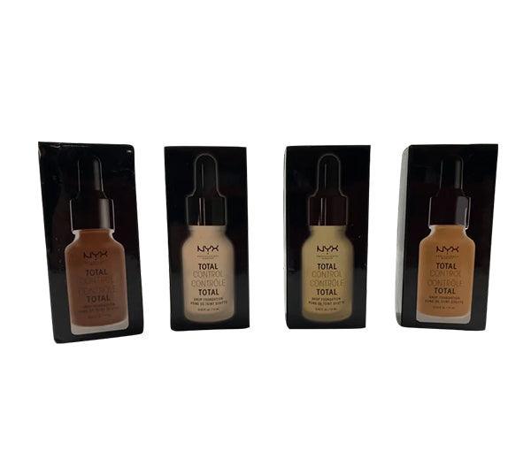 NYX Total Control Drop Foundation - 50 Pcs Wholesale Box | Lightweight Liquid Makeup for Flawless Coverage | Perfect for Professional Makeup Artists & Beauty Salons