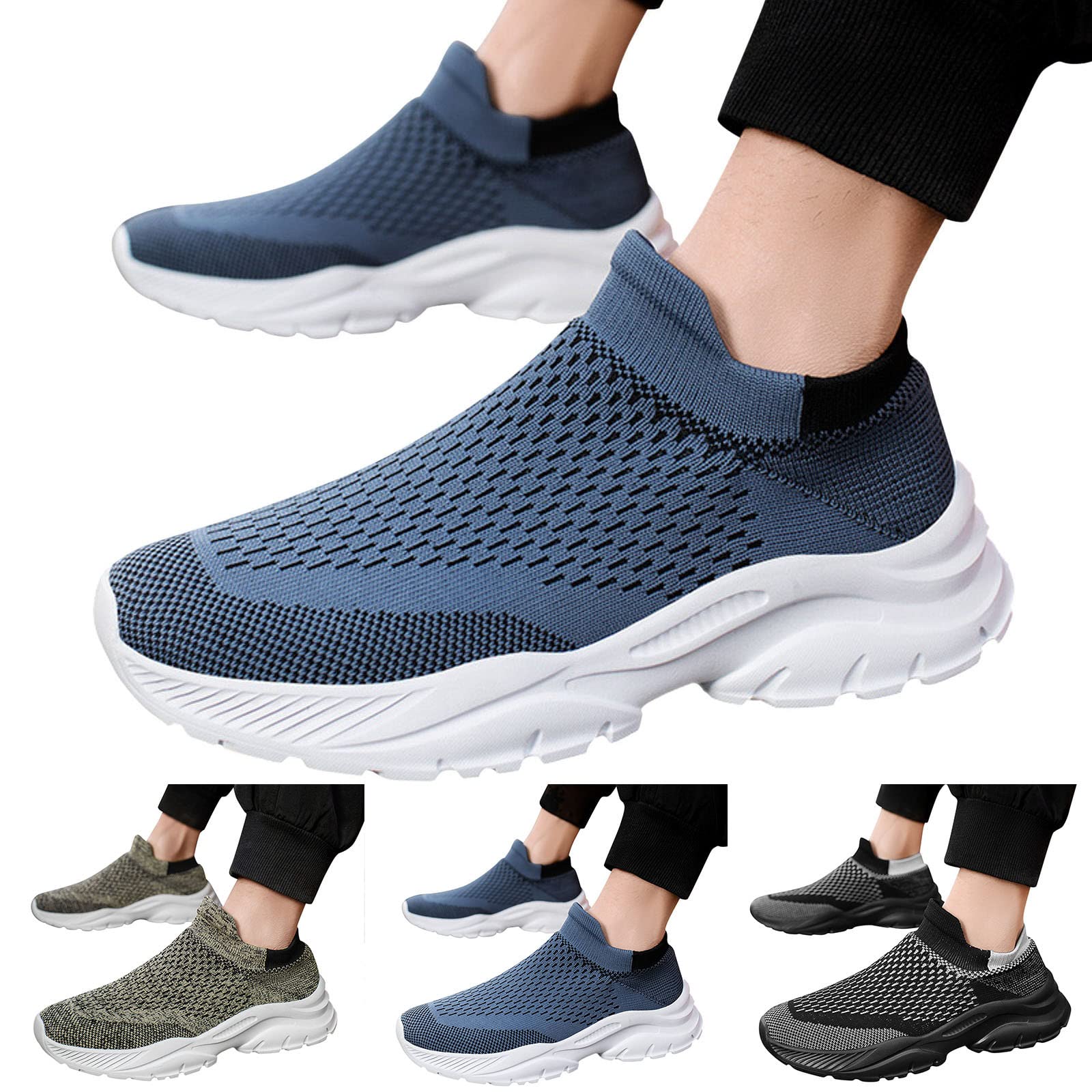 Best Orthopedic Dress Shoes for Men | Leather White Flip Flops, Black Slides, Retro Sneakers, Pool & Canvas Deck Shoes | Blue & Navy Boat Shoes for Men | Perfect for Work, Casual, and Outdoor Activities