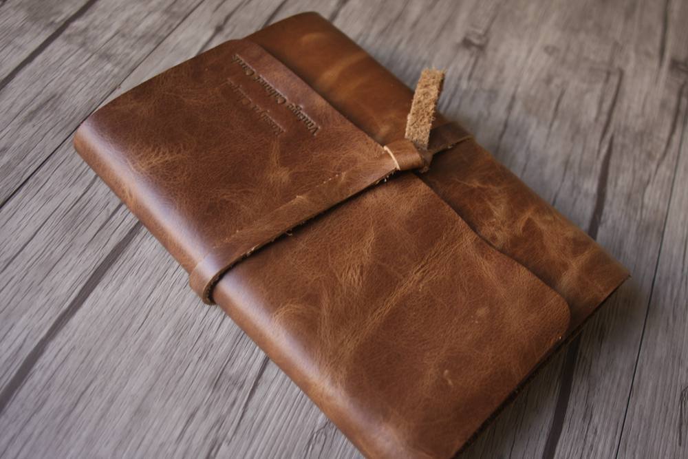 Personalized Engraved Genuine Leather Sketchbook Journal - Handmade Writing Notebook for Artists, Writers & Students - Perfect Gift for Birthdays, Anniversaries & Graduations