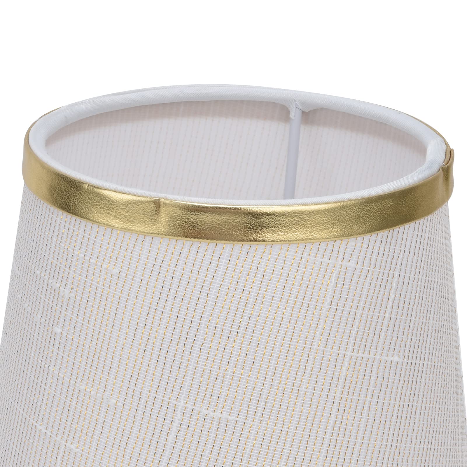 2PCS Creamy White Fabric Lampshades for E14 Bulb - Candle Chandelier Wall & Table Lamp Shades - Perfect for Bedroom, Living Room, and Dining Room Lighting Decor