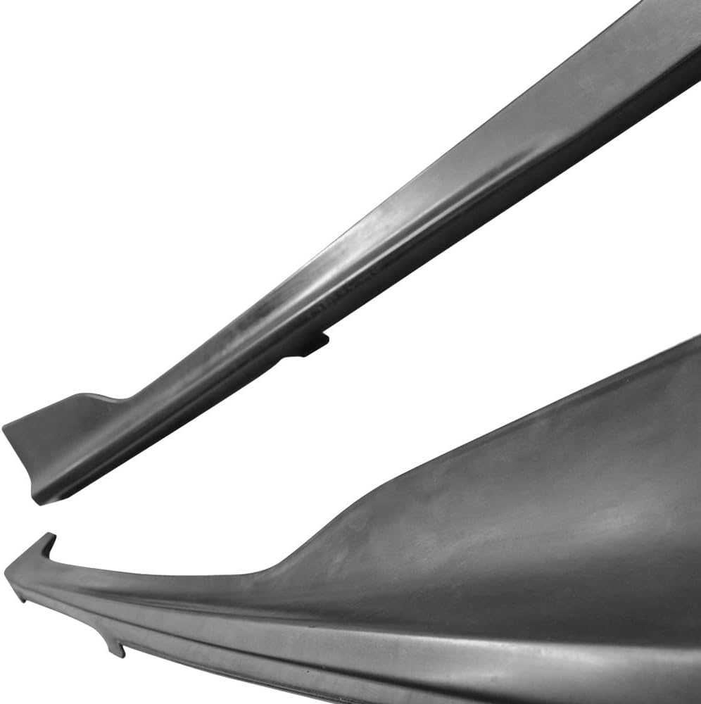 2012-2015 Honda Civic Coupe Side Skirt - HFP/HF Style Unpainted Black ABS Plastic Body Kit - Perfect for Car Enthusiasts & Street Racing Upgrades