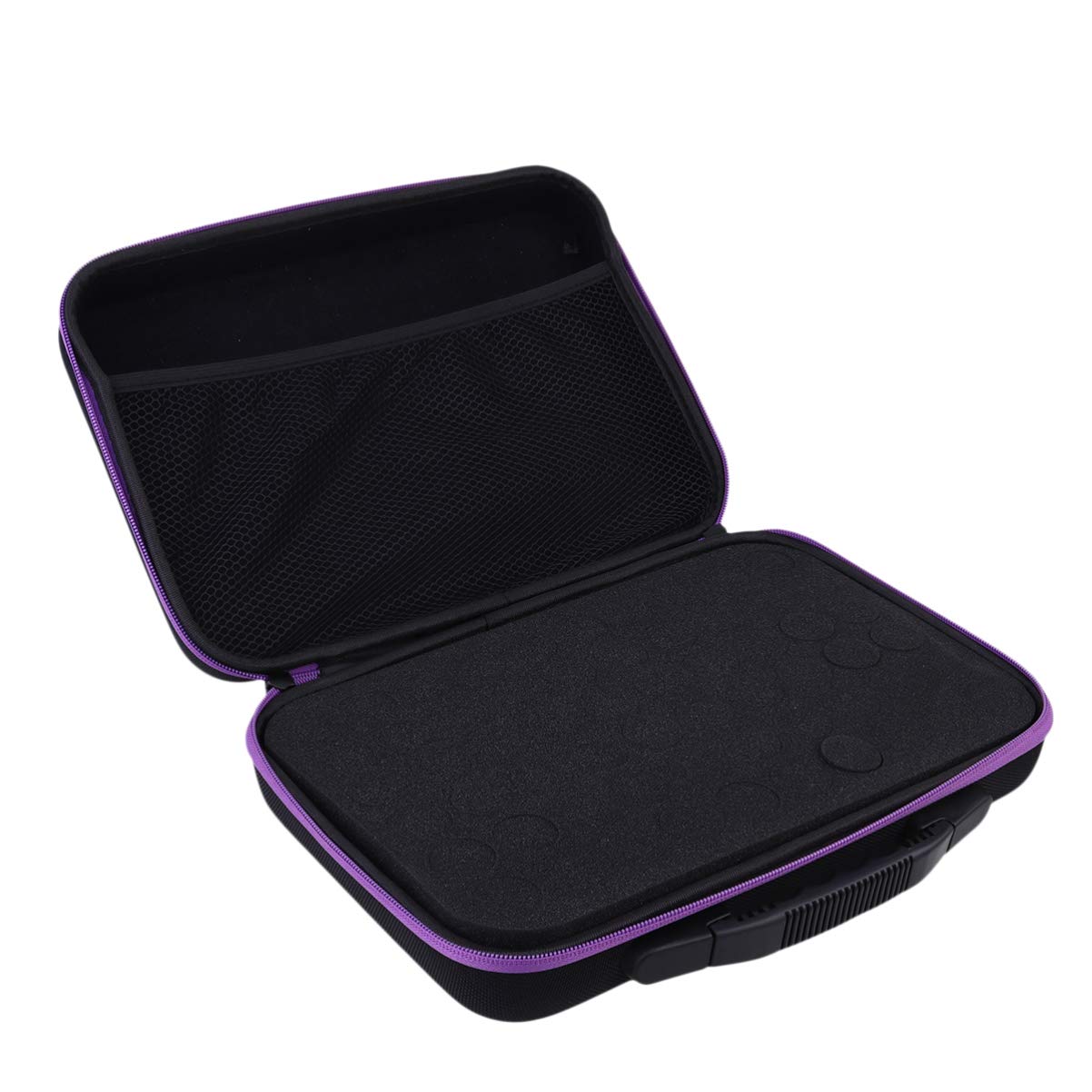 Premium Essential Oil Travel Bag - Purple Aromatherapy Organizer with Leak-Proof Bottle Storage | Portable Carrier for Essential Oils, Perfect for Yoga, Meditation & On-The-Go Wellness