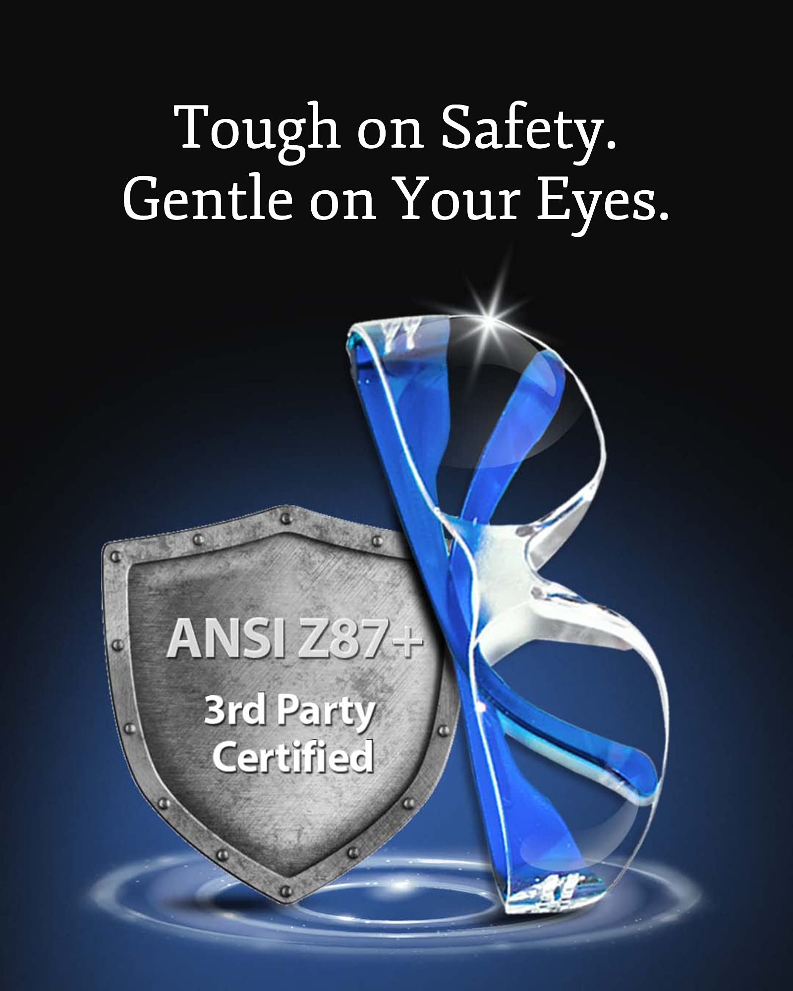 Aqulius Bulk Pack Safety Glasses For Men & Women - ANSI Z78.1 Certified, Anti-Scratch & Impact Resistant Protective Eyewear - Ideal for Construction, Woodworking, and DIY Projects