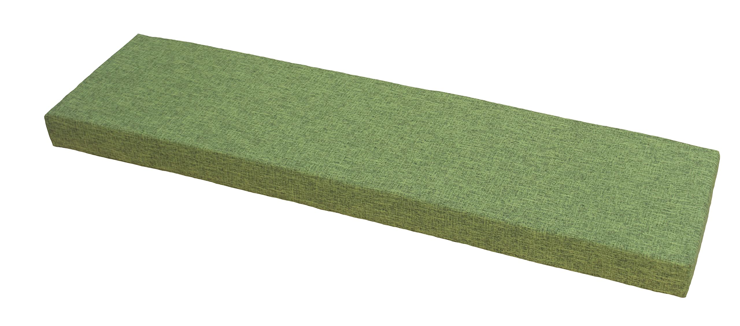 Custom Farmhouse Style Bench Cushion - Thick Upholstered Foam Seat Pad for Entryway, Shoe Bench, Meditation & Ottoman (Verdant Green, 19.7x19.7x3 Inches) - Perfect for Cozy Home Decor & Relaxation Spaces