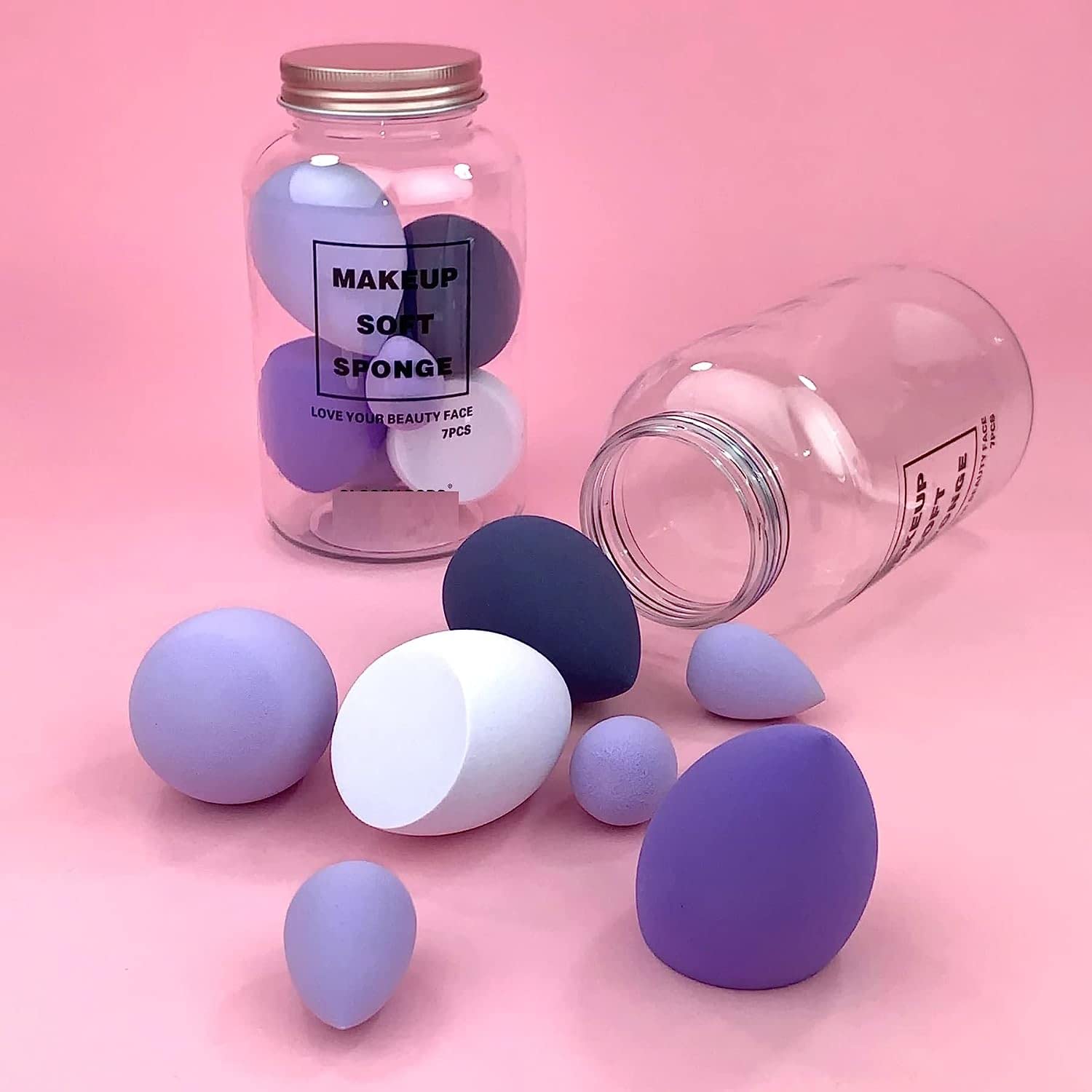 Sunaina Makeup Sponge Set - 6 Pcs Soft Beauty Blenders for Liquid Foundation, Cream & Powder - Includes Egg Case - Perfect for Professional & Everyday Face Makeup Application at Home or Travel