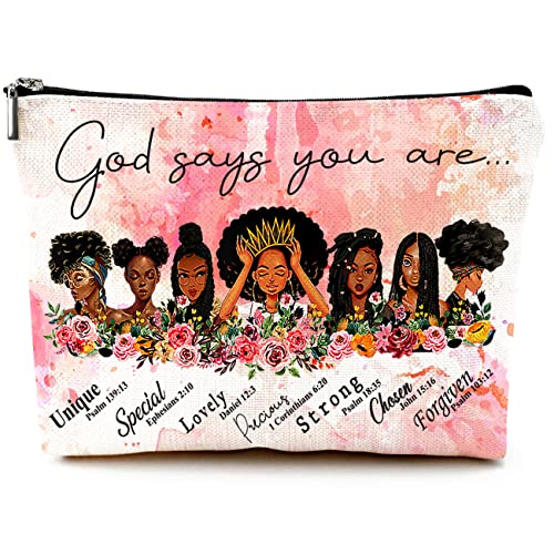 African American Afro Makeup Bags
