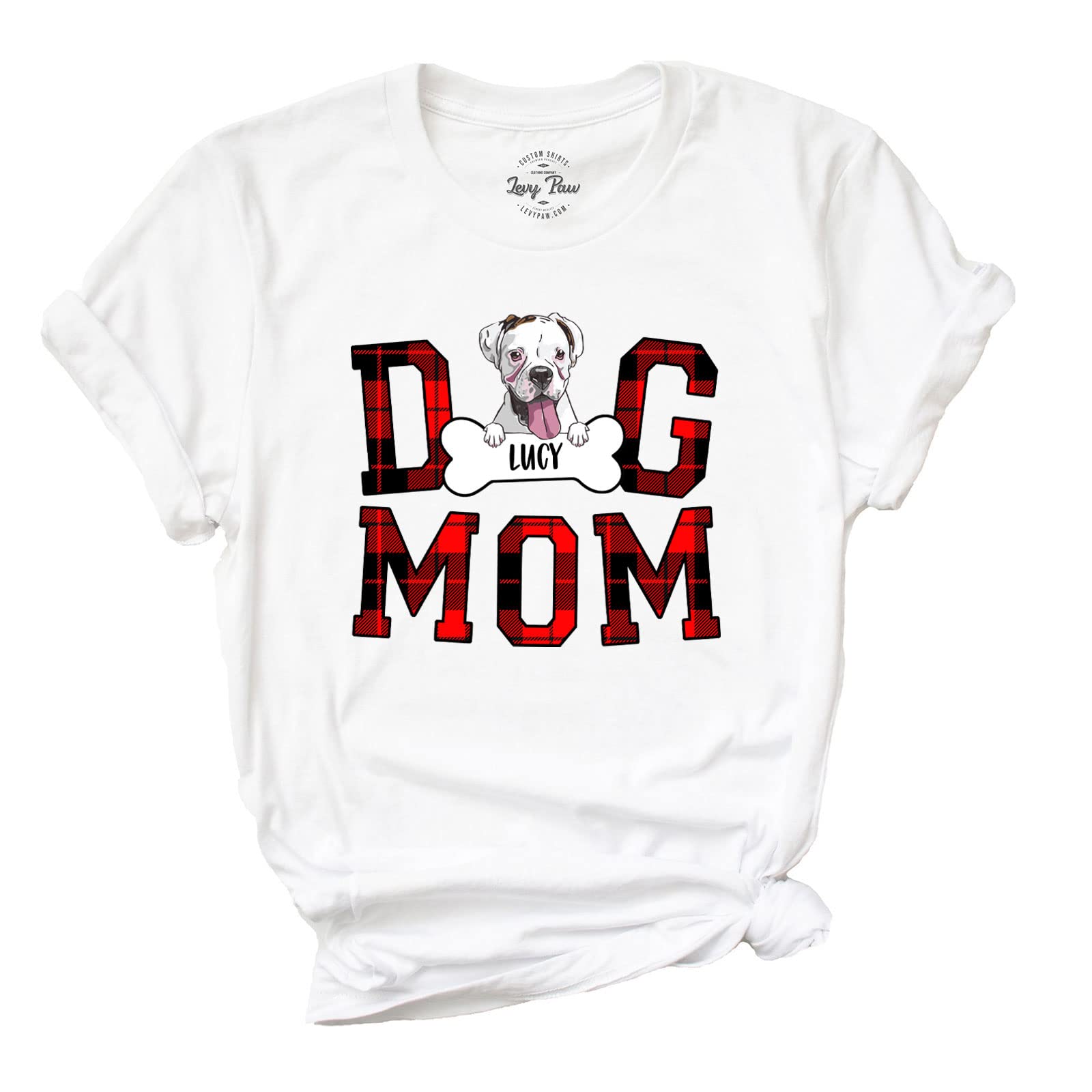 Personalized Boxer Dog Mom T-Shirt - Cute Funny Boxer Dog Lover Gift for Women - Perfect for Birthdays, Holidays & Dog Lovers Apparel