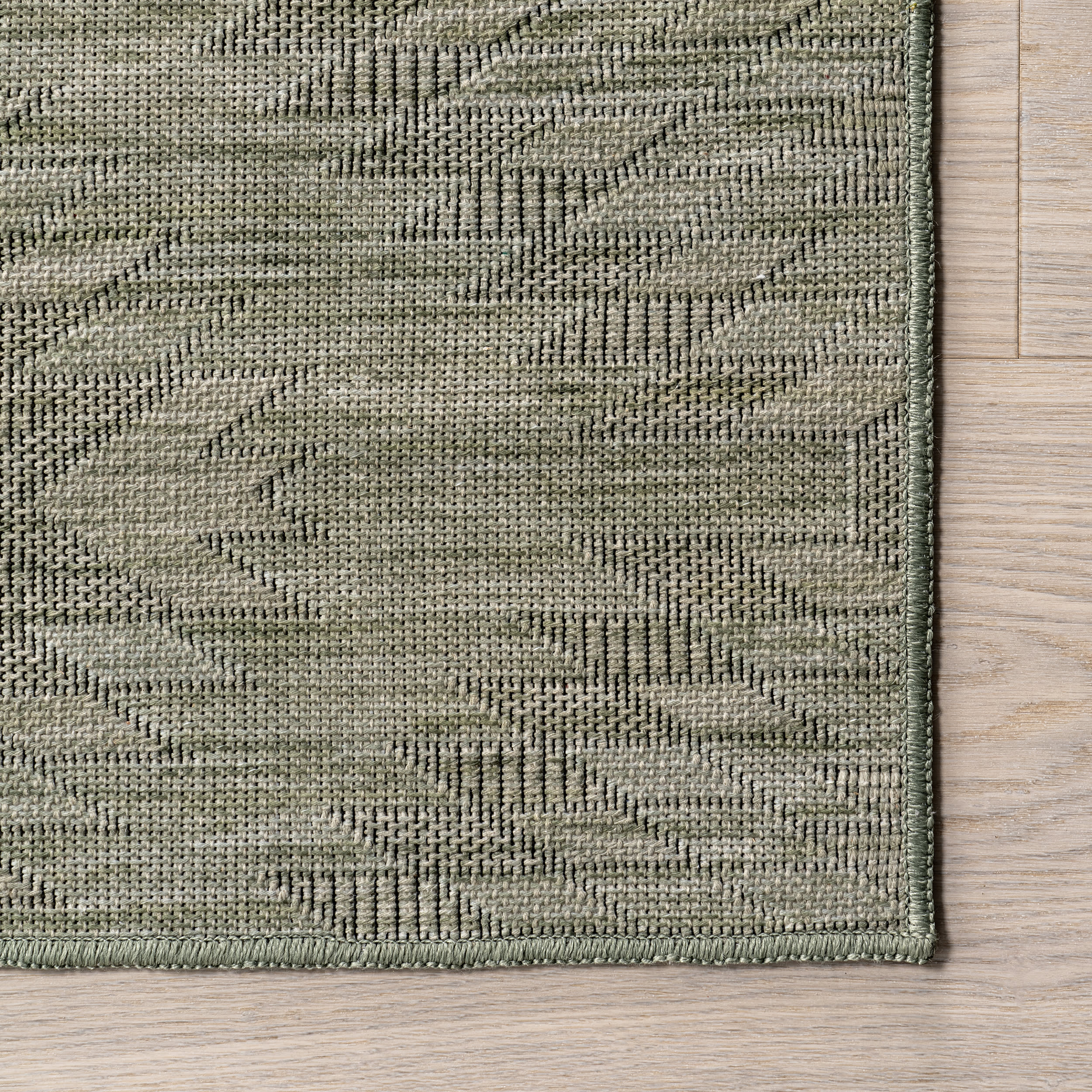 Alva Diamond Washable Rug - Sage Green | Non-Slip Soft Area Rug for Living Room, Bedroom, Nursery | Machine Washable Home Decor
