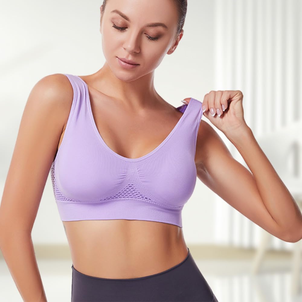 Cool Liftup Air Bras for Women - Breathable Wireless Sports Bra for Gym & Yoga