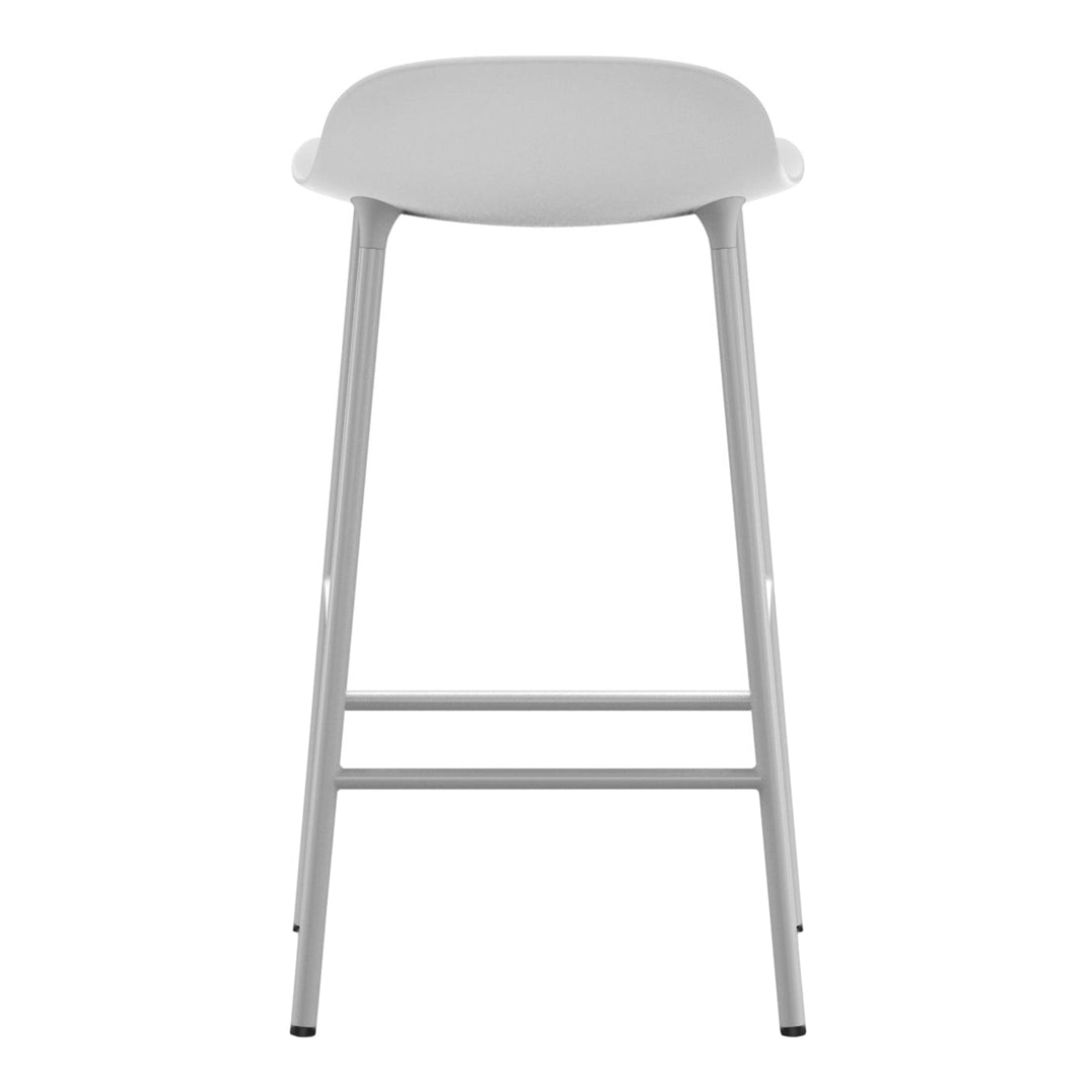 Modern Metal Leg Form Counter Stool - Bar Stool for Kitchen Island, Breakfast Nook & Home Decor