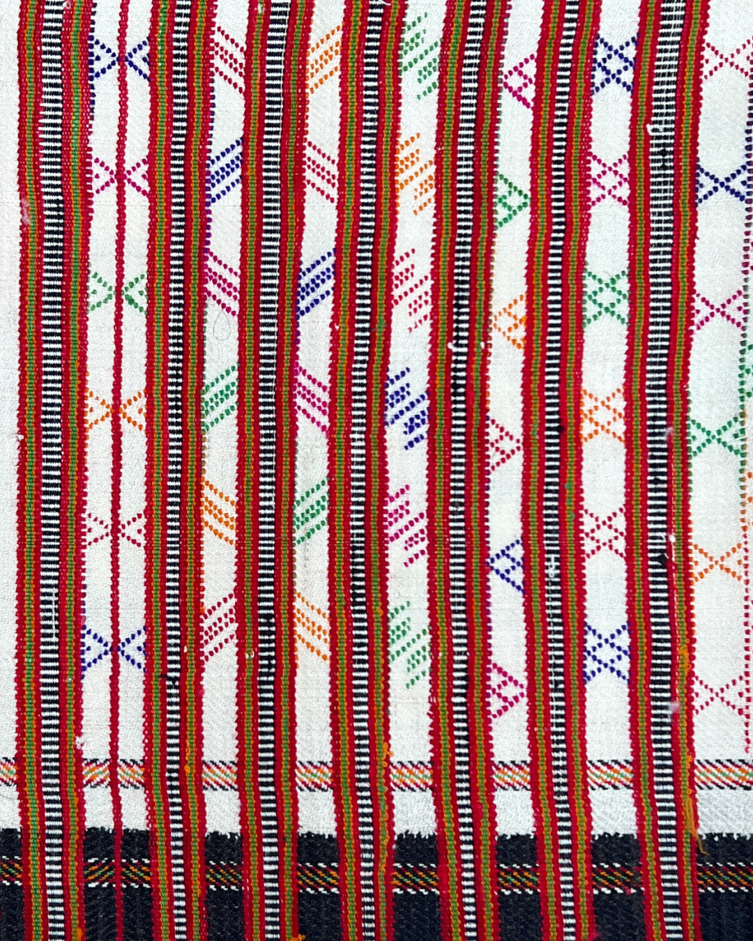 Handmade Tribal Woven Fabric - Medium Size Cotton Textile for Boho Home Decor, Wall Hangings & Table Runners | Perfect for Bohemian Style Living Room, Bedroom & Wedding Decorations