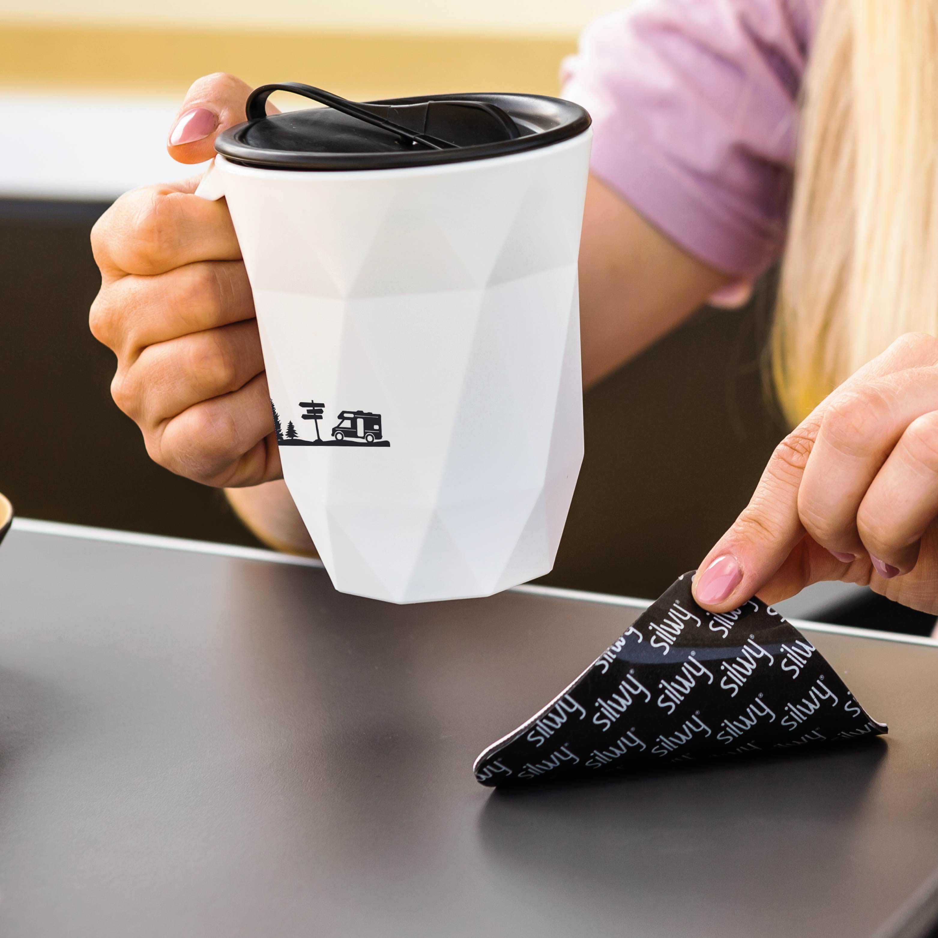 Magnetic Plastic Travel Mug - Insulated Coffee Cup for Camping, Hiking & Outdoor Adventures