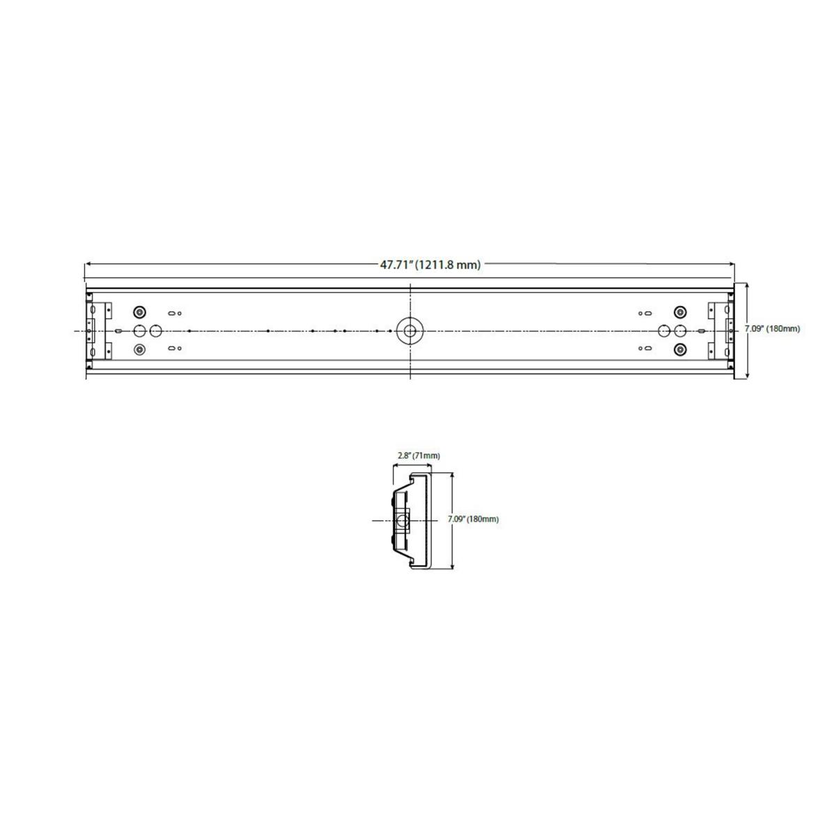 4ft LED Wrap Light - 34W, 4400 Lumens, 4000K Neutral White, 120-277V - Perfect for Garages, Warehouses & Commercial Lighting
