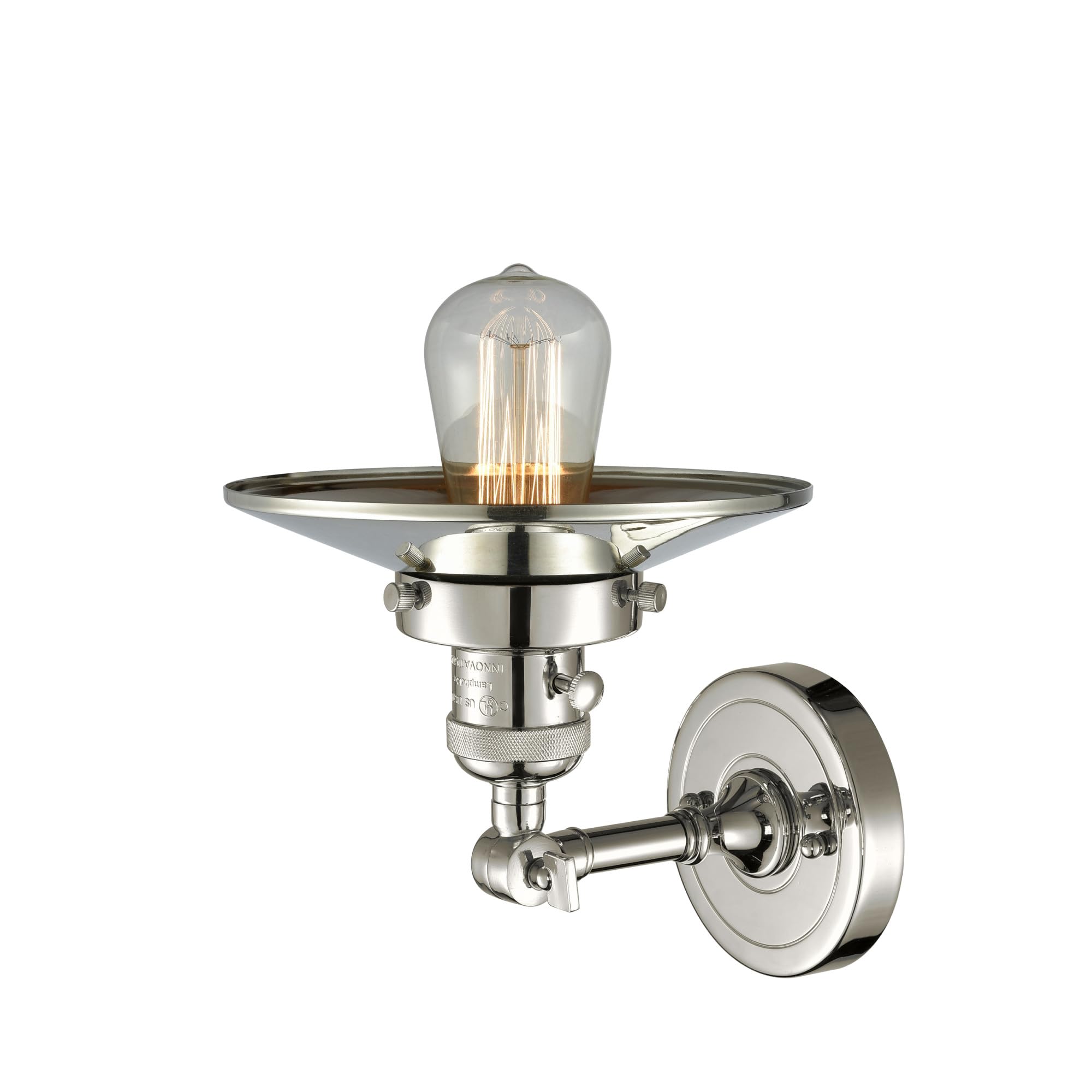 203SW-OB-M5 Wall Sconce Light Fixture with High/Low/Off Switch - Oil Rubbed Bronze Finish - Perfect for Bedroom, Hallway, or Entryway Lighting