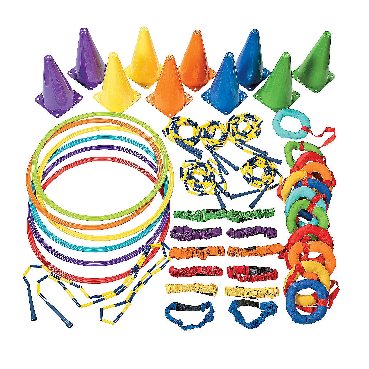 Ultimate Obstacle Course Kit for Kids - 41 Piece Outdoor Active Play Set for Backyard Games, Birthday Parties & Family Fun | Durable Sports Equipment for Children's Fitness & Exercise