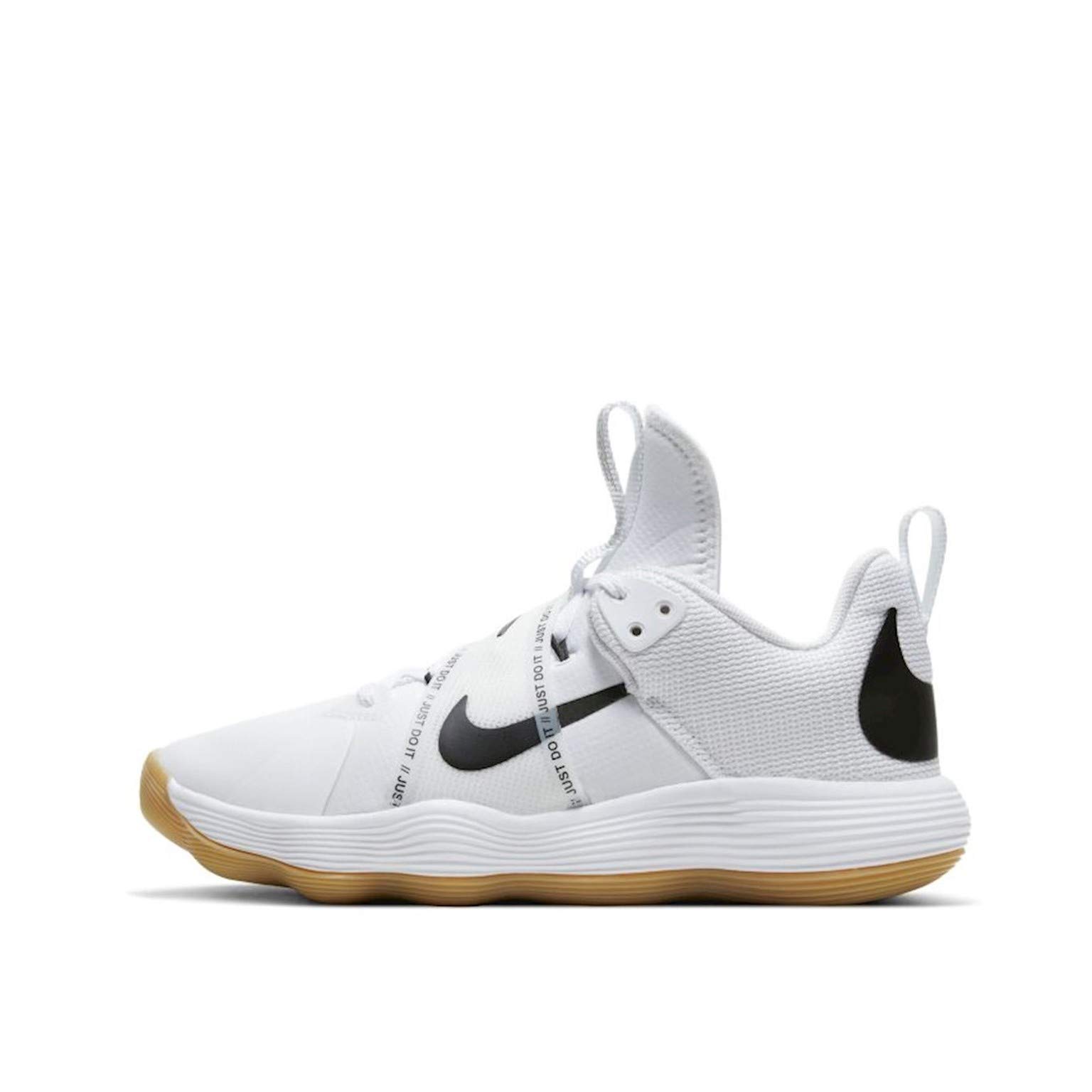 Nike React Hyperset Volleyball Shoes for Men & Women - White (Men's 10 / Women's 11.5) | NKCI2955-100 | Lightweight Court Shoes for Indoor Volleyball & Training
