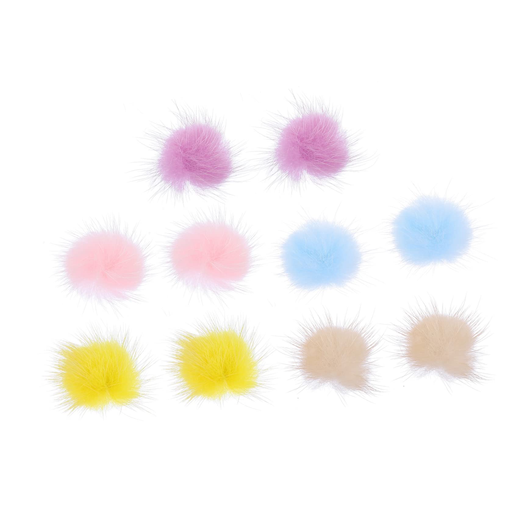 FOMIYES 10pcs Magnetic Nail Art Accessories - Detachable Velvet Fluffy Balls for Manicure, Nail Jewelry & DIY Nail Designs | Perfect for Girls' Nail Art, Party Nails & Creative Nail Decorations