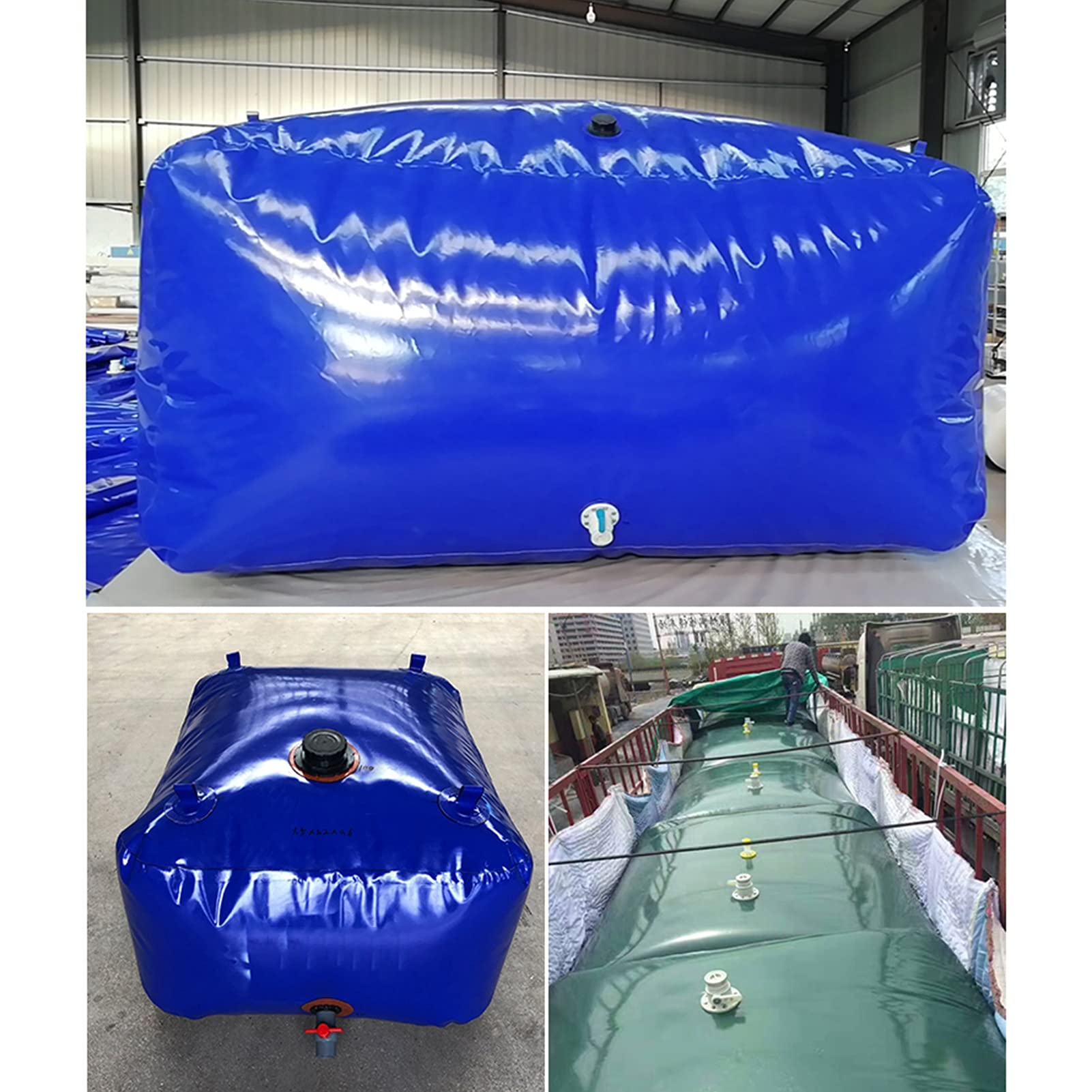 Foldable PVC Coated Water Storage Bag - Portable Container for Garden, Camping & Oil Transport - Easy to Clean & Durable Outdoor Storage Solution