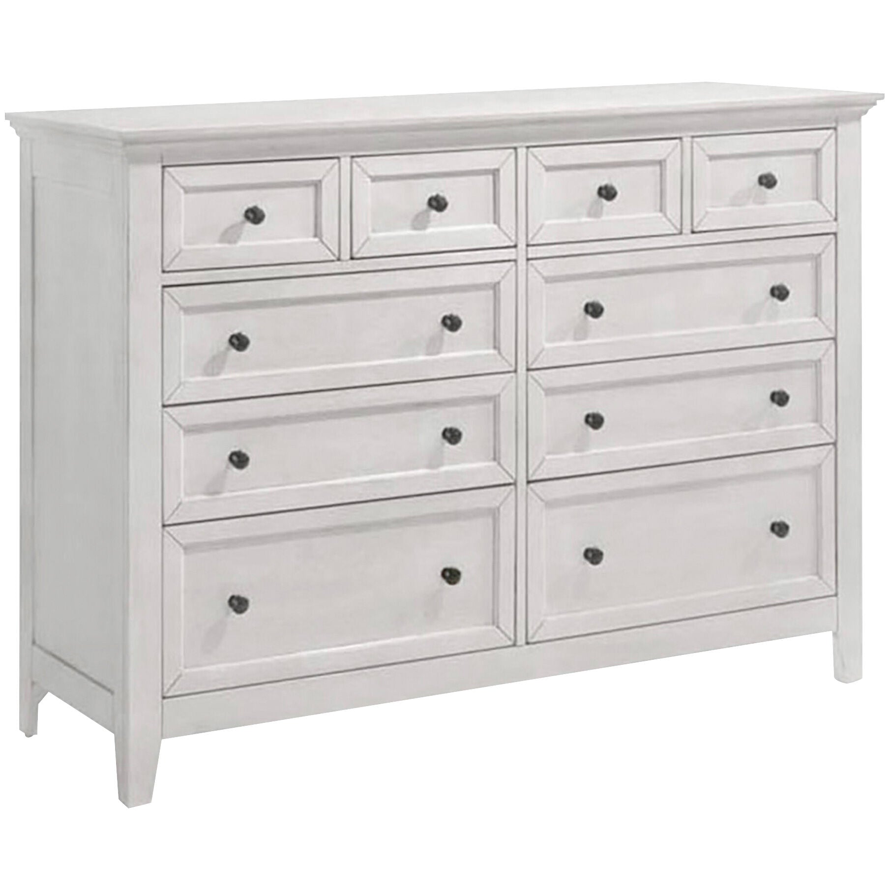 San Mateo 6-Drawer Dresser with Solid Wood Frame - Modern Bedroom Storage Furniture for Clothes & Accessories | Perfect for Home, Apartment, and Dorm Organization