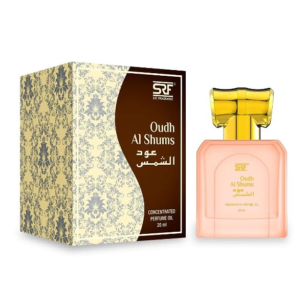 Premium SRF Oudh Al Shums Alcohol-Free Perfume Roll-On Attar (Itr) - 20ml Long-Lasting Fragrance Oil for Men & Women - Perfect for Daily Wear, Special Occasions & Gift Giving