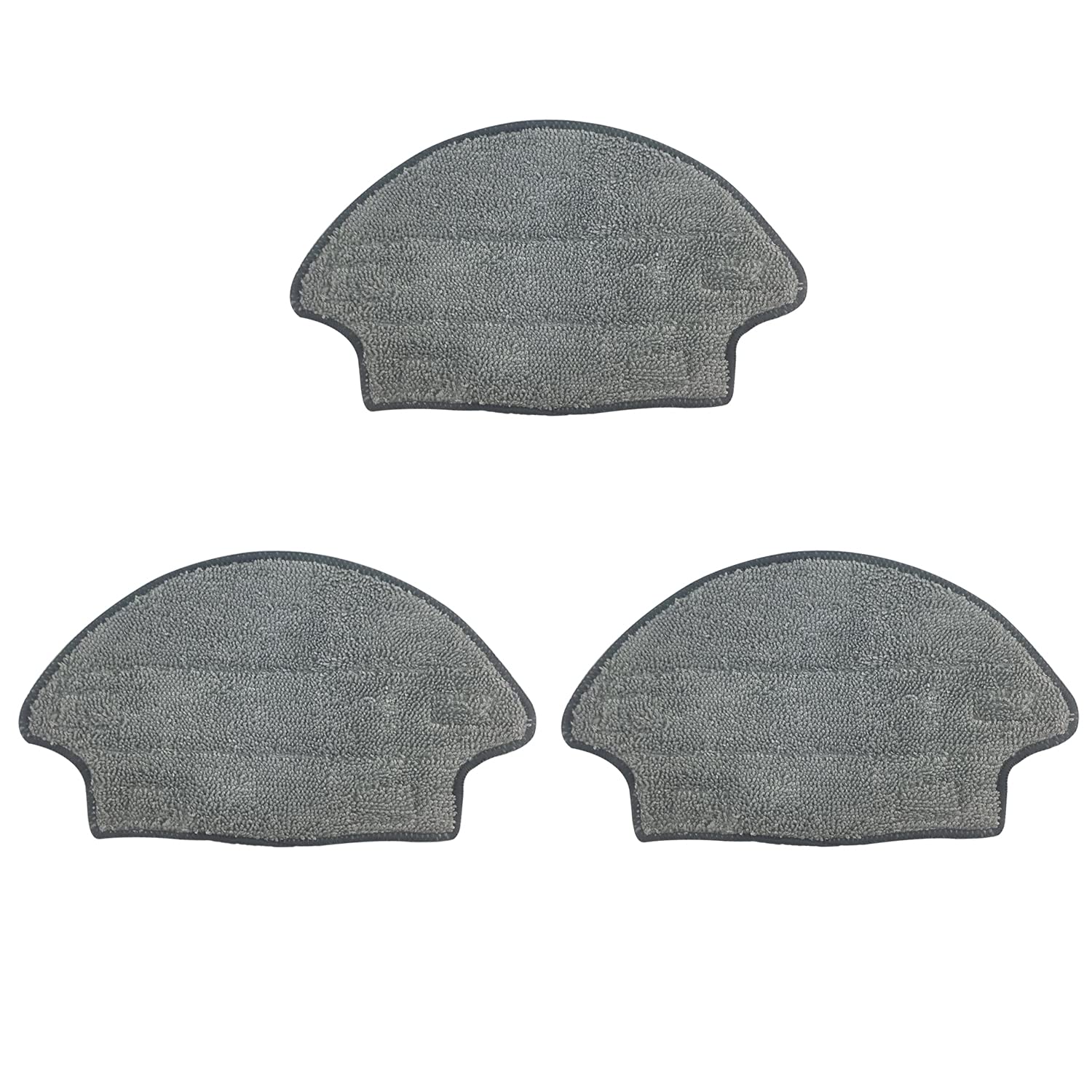 ROMTOS ISWEEP Replacement Mop Cloths (3-Pack) Compatible with 1705A & YBS-160i Robot Vacuum Cleaners - Perfect for Hardwood Floors & Tile Cleaning