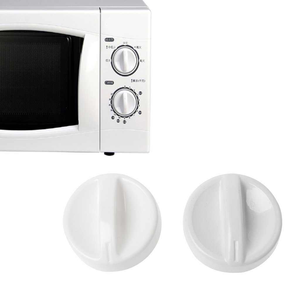 BUIDI 2-Pack Universal Microwave Oven Plastic Coil Knob Replacement - Timer Control Switch for Whirlpool, GE, Samsung & More - Perfect for DIY Repair & Home Appliance Maintenance
