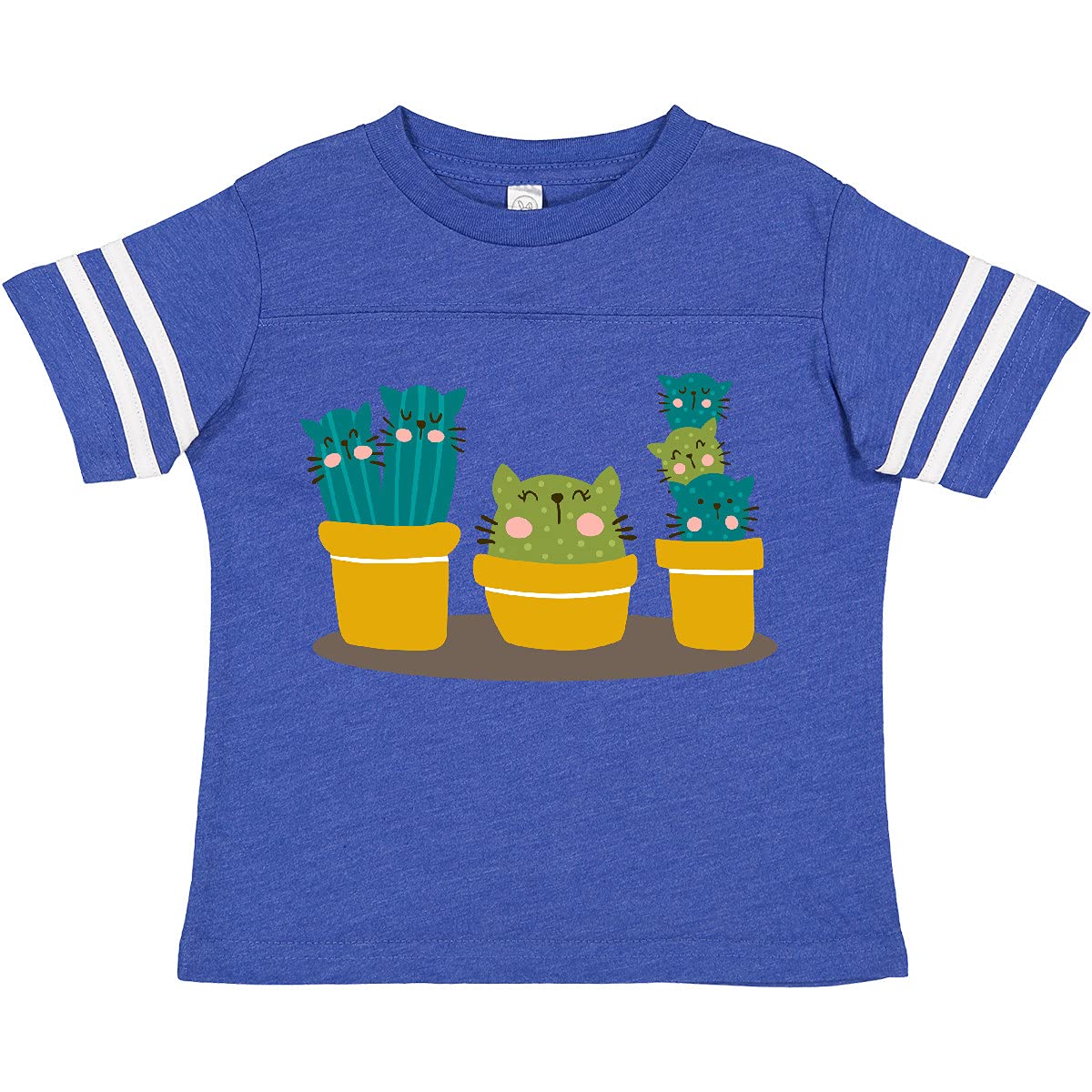 Inktastic Funny Cactus Gardener Toddler T-Shirt - Cute Cat & Plant Design for Kids, Boys & Girls - Perfect for Gardening, Outdoor Play & Casual Wear
