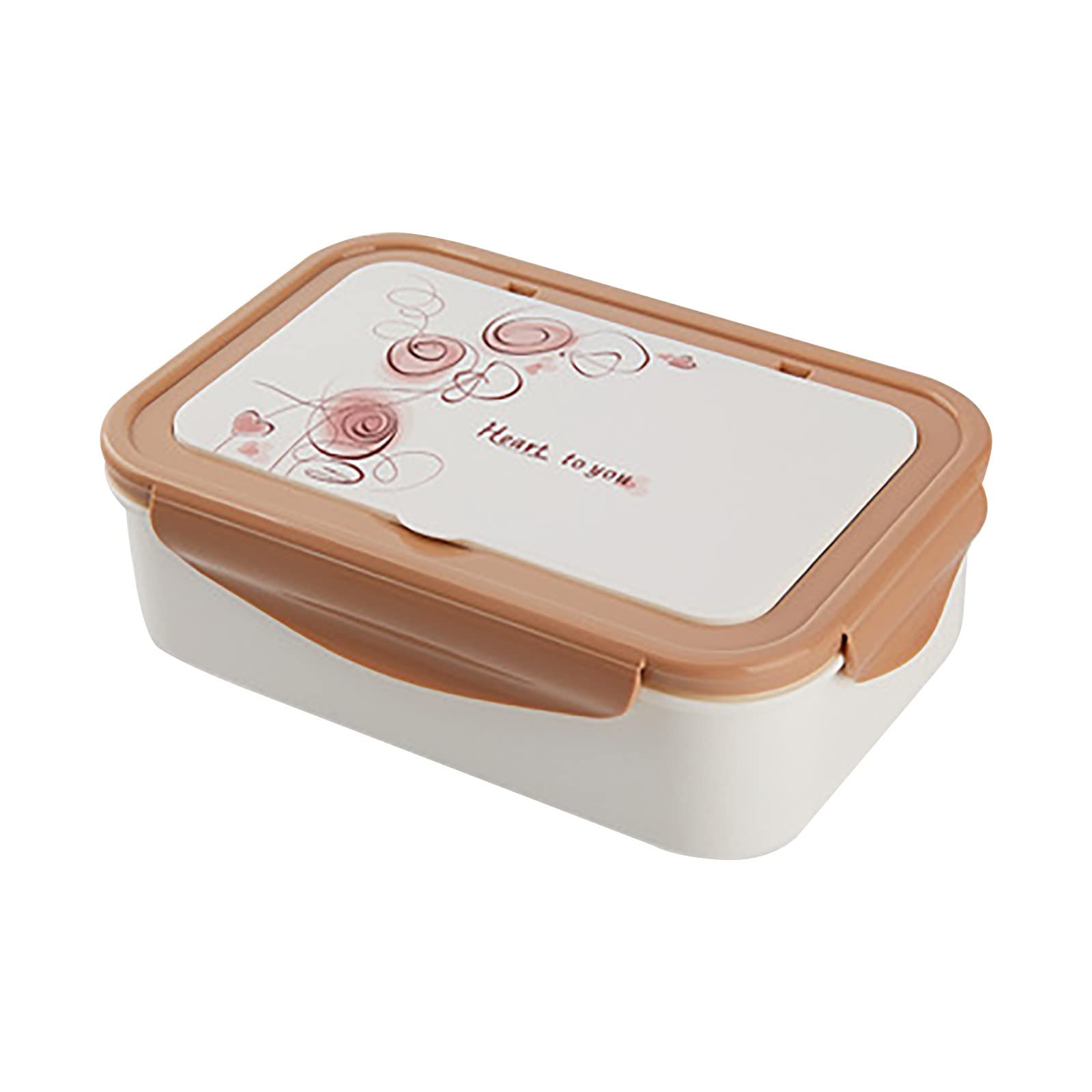 Japanese-Style Bento Box with Lids - Microwave & Dishwasher Safe Plastic Food Storage Containers for Adults & Students - Perfect for Meal Prep, School Lunches & Office Meals