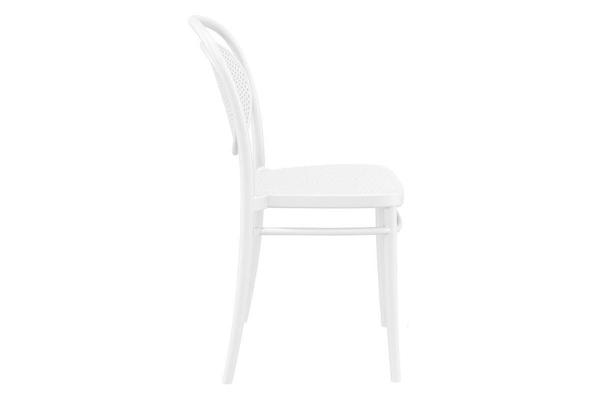 Commercial-Grade Marcel Stacking Chairs for Restaurants, Cafes & Events - Heavy Duty Stackable Dining Chairs for Indoor/Outdoor Use