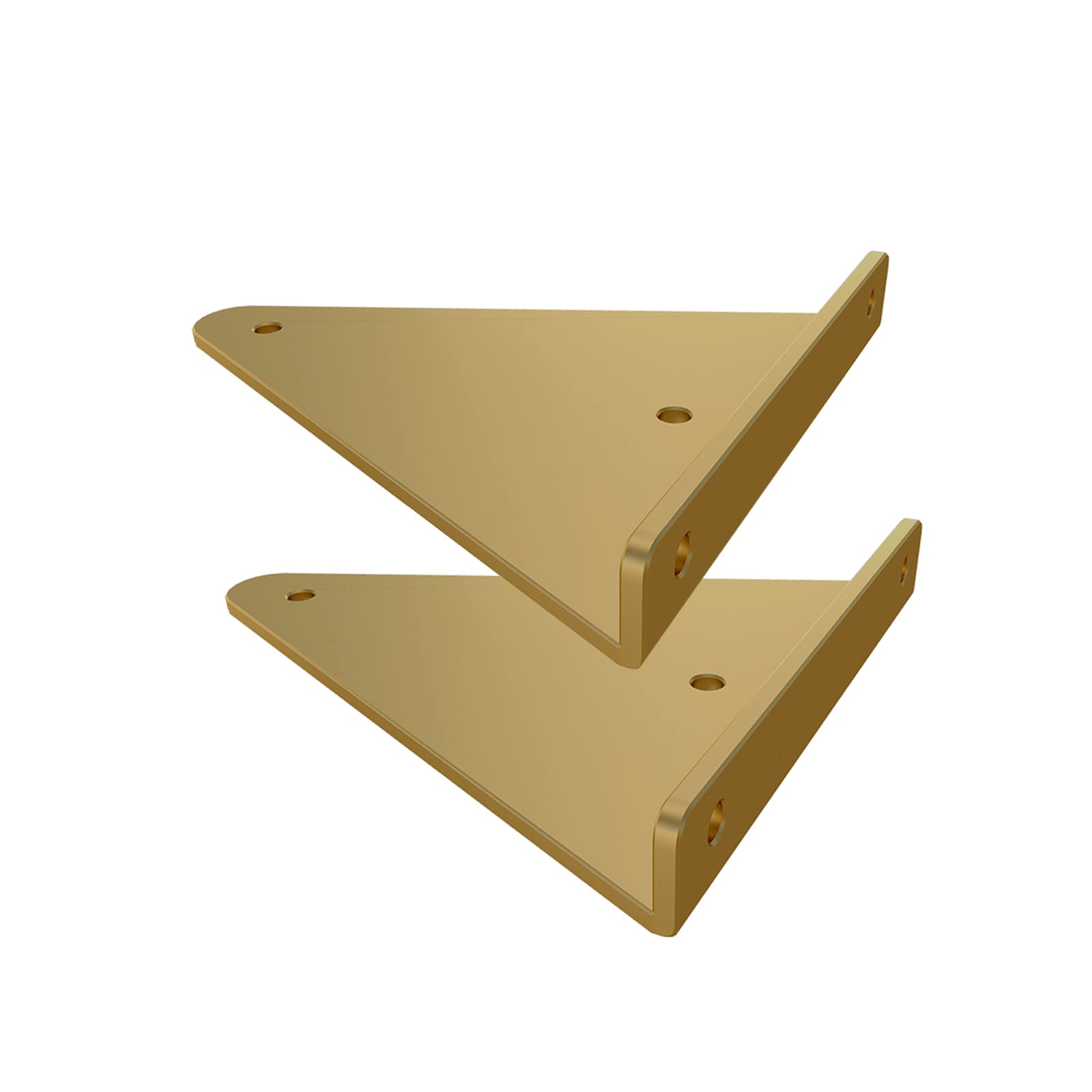 Heavy Duty Cast Iron Wall Mount Shelf Brackets - 2 Pack Black/White/Gold Floating Book Shelves, Space Saving Corner Braces for Home & Office - Perfect for Books, Plants & Decorative Display