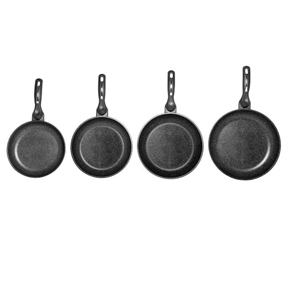 Nonstick Marble Coated Cookware Set - 4 Piece Frying Pan Set for Sauteing, Frying & Cooking | Kitchen World Premium Non-Stick Pans for Gas & Induction Stoves | Perfect for Home Chefs & Professional Kitchens