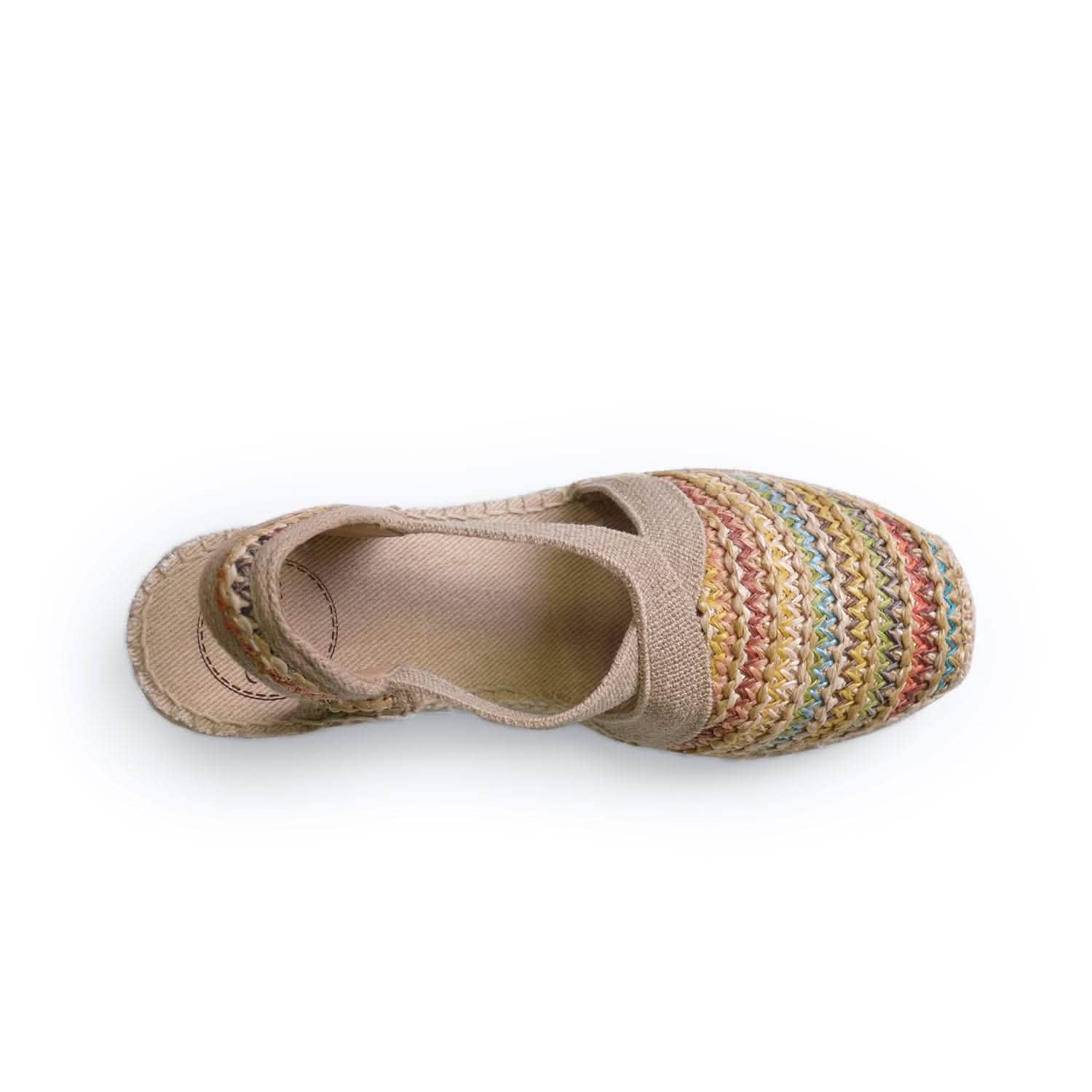 Women's Comfortable Cotton Blend Wedge Espadrille Shoes - Breathable Summer Sandals for Beach, Vacation & Casual Outings
