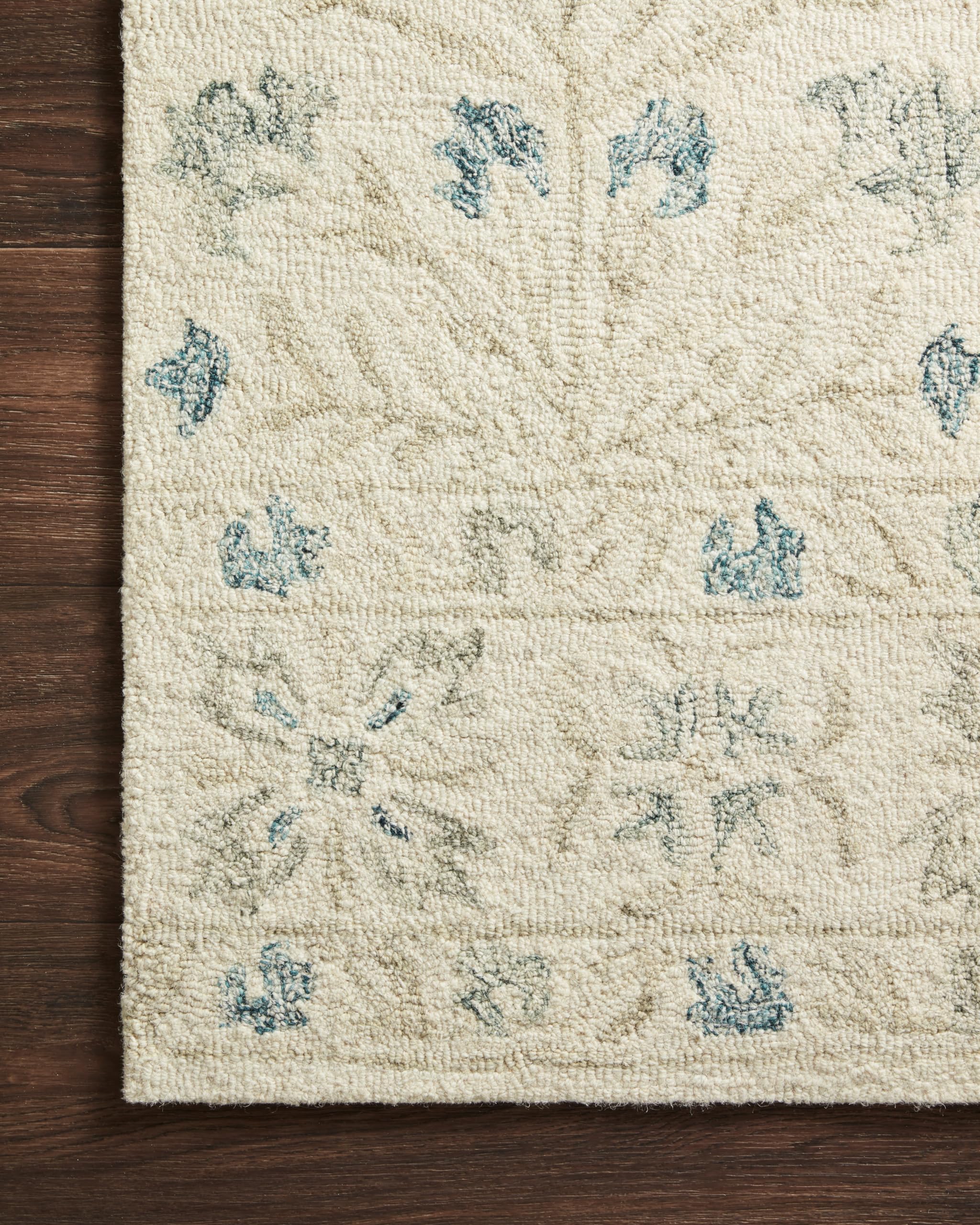Loloi Norabel Ivory/Grey 3'x6' Accent Rug - Soft Bohemian Style Area Rug for Living Room, Bedroom & Home Decor