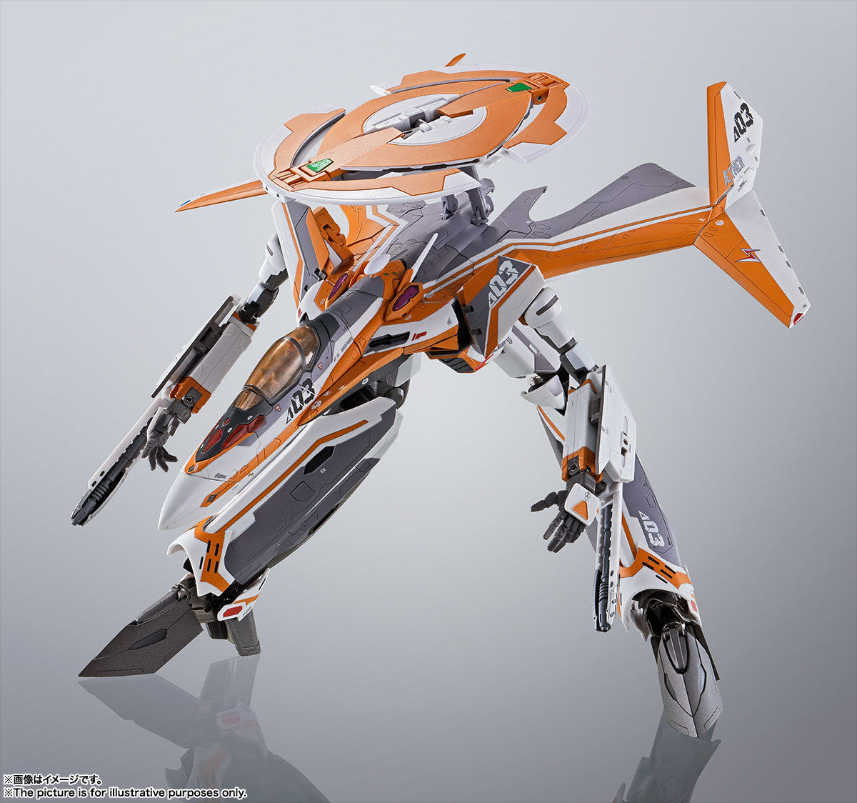 Bandai DX Chogokin Macross Delta VF-31E Siegfried Super Dimension Fortress Action Figure - Collectible Anime Model for Display & Play