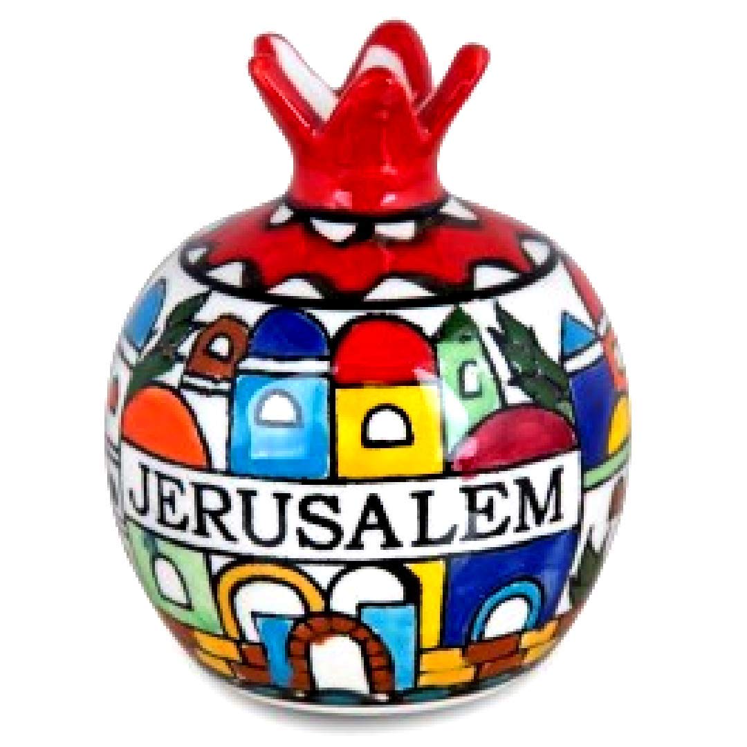 Handmade Armenian Ceramic Vase with Pomegranate Design - Elegant Home Decor for Living Room, Dining Table & Wedding Centerpieces