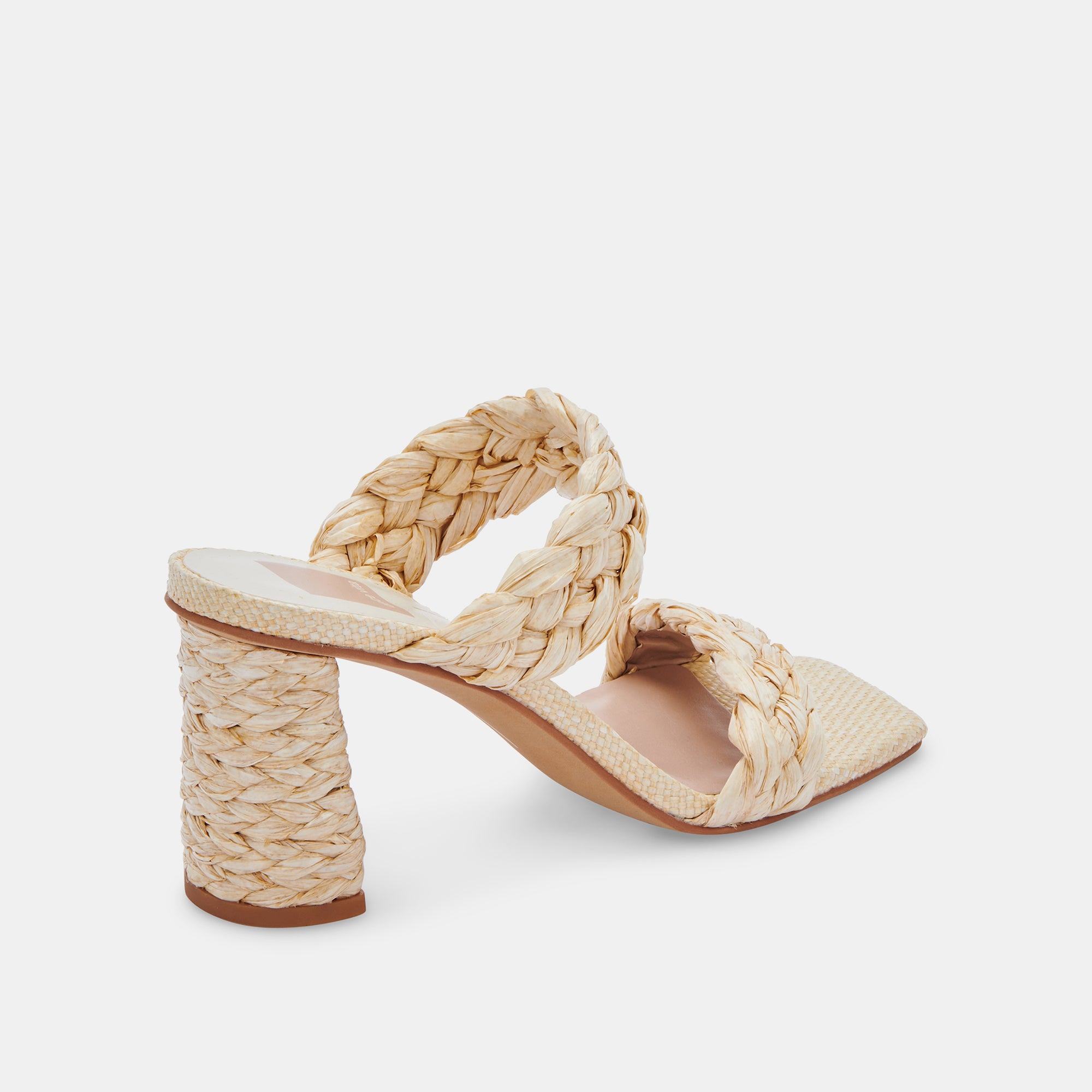 PAILY RAFFIA HEELS VANILLA RAFFIA - Women's Summer Wedge Sandals with Adjustable Ankle Strap for Beach, Vacation and Outdoor Events