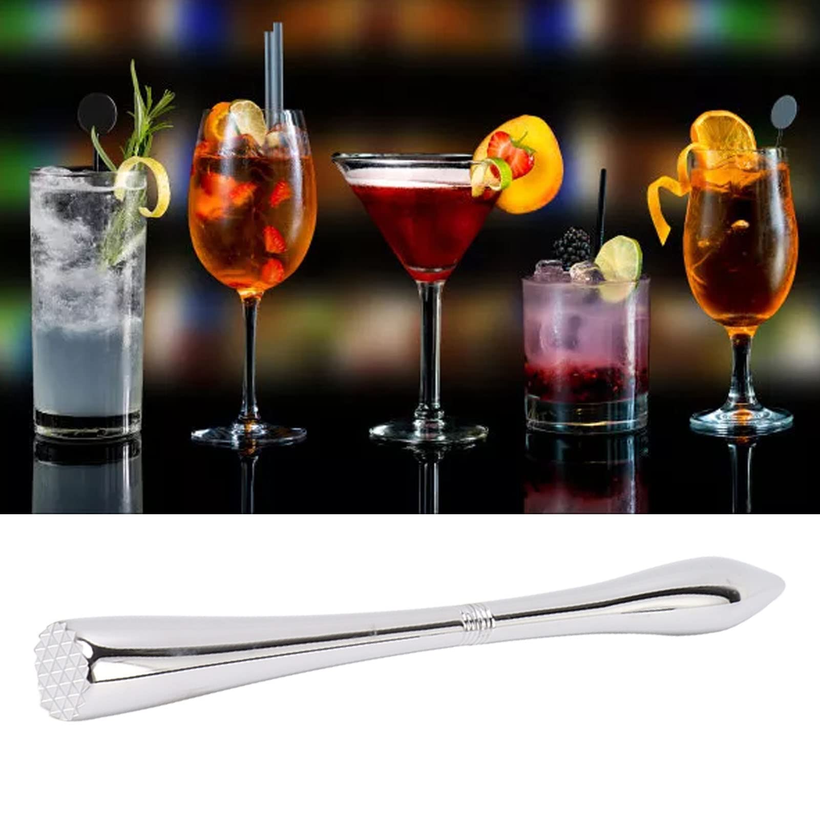 Professional Full Metal Ice Pick & Ice Crusher - Heavy Duty Manual Ice Chipper Tool for Kitchen, Bar, Restaurant - Food Grade Stainless Steel with Ergonomic Grip (Perfect for Cocktails, Iced Drinks & Food Preparation)