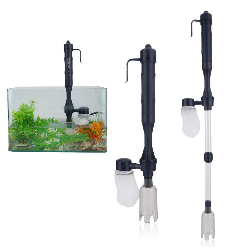 Electric Aquarium Gravel Cleaner & Water Changer - Automatic Siphon Pump for Fish Tank Sand Cleaning & Water Filtration | Perfect for Freshwater & Saltwater Tanks, Easy Water Change & Substrate Maintenance